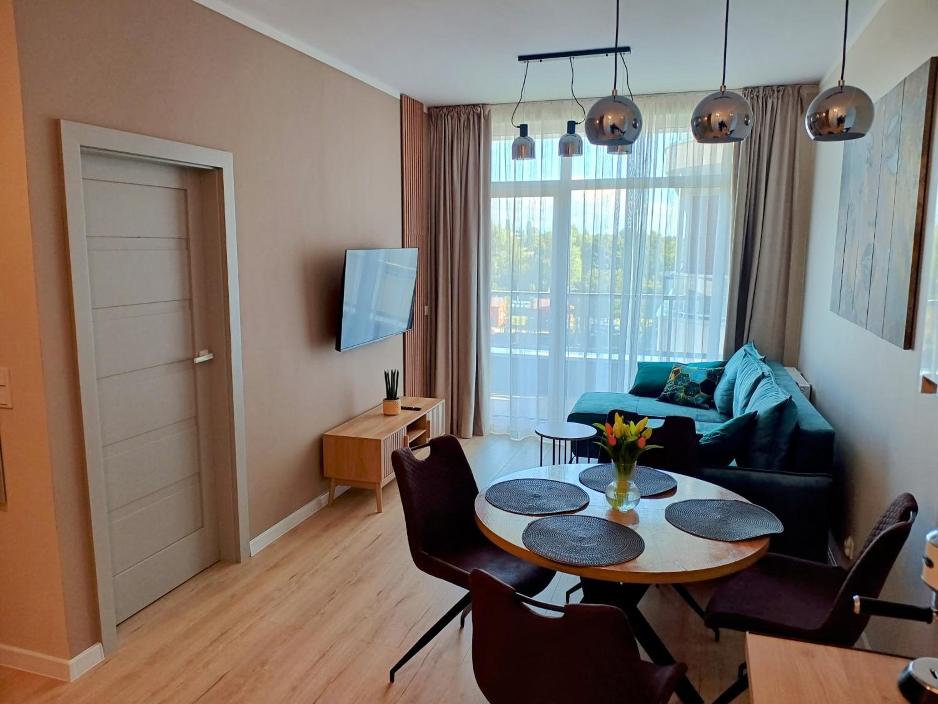 Apartament Grey 52, 3 min od plaży, basen, plac zabaw, darmowy parking!