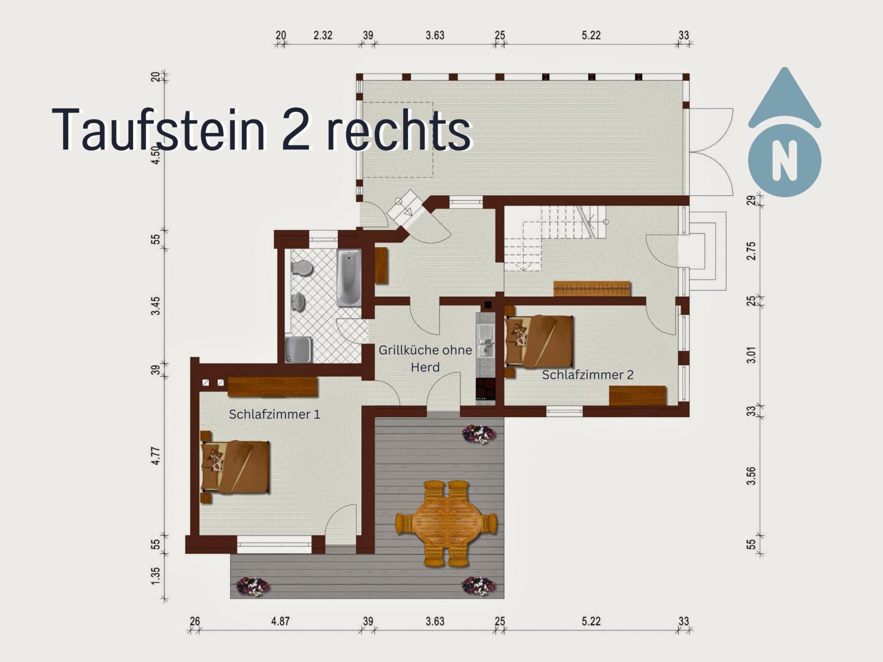 Großes Ferienhaus für 12 -17 Personen mit Whirlpool - Spielzimmer und Garten