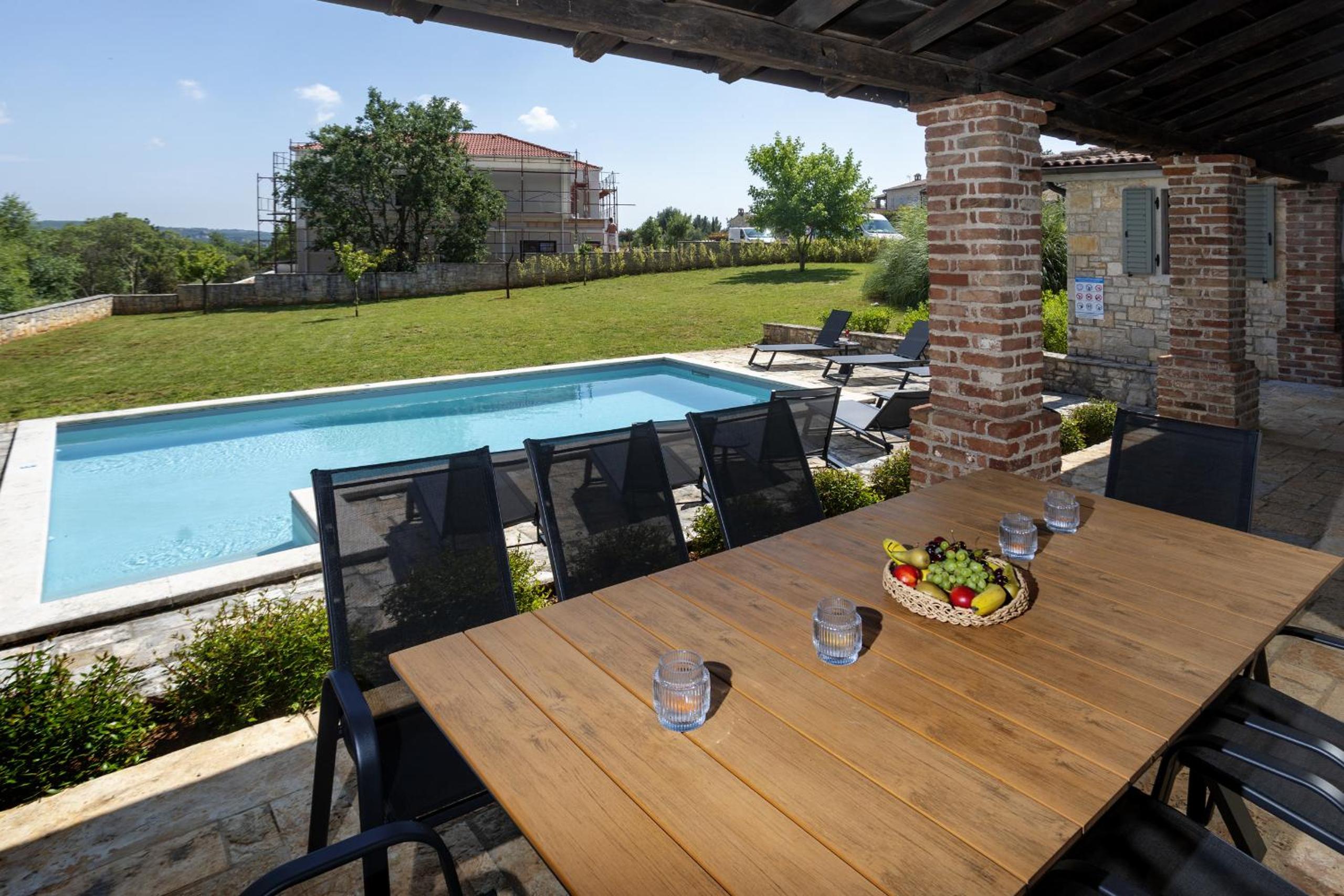 Rustic Villa Luna with pool in Sveti Lovrec view 3
