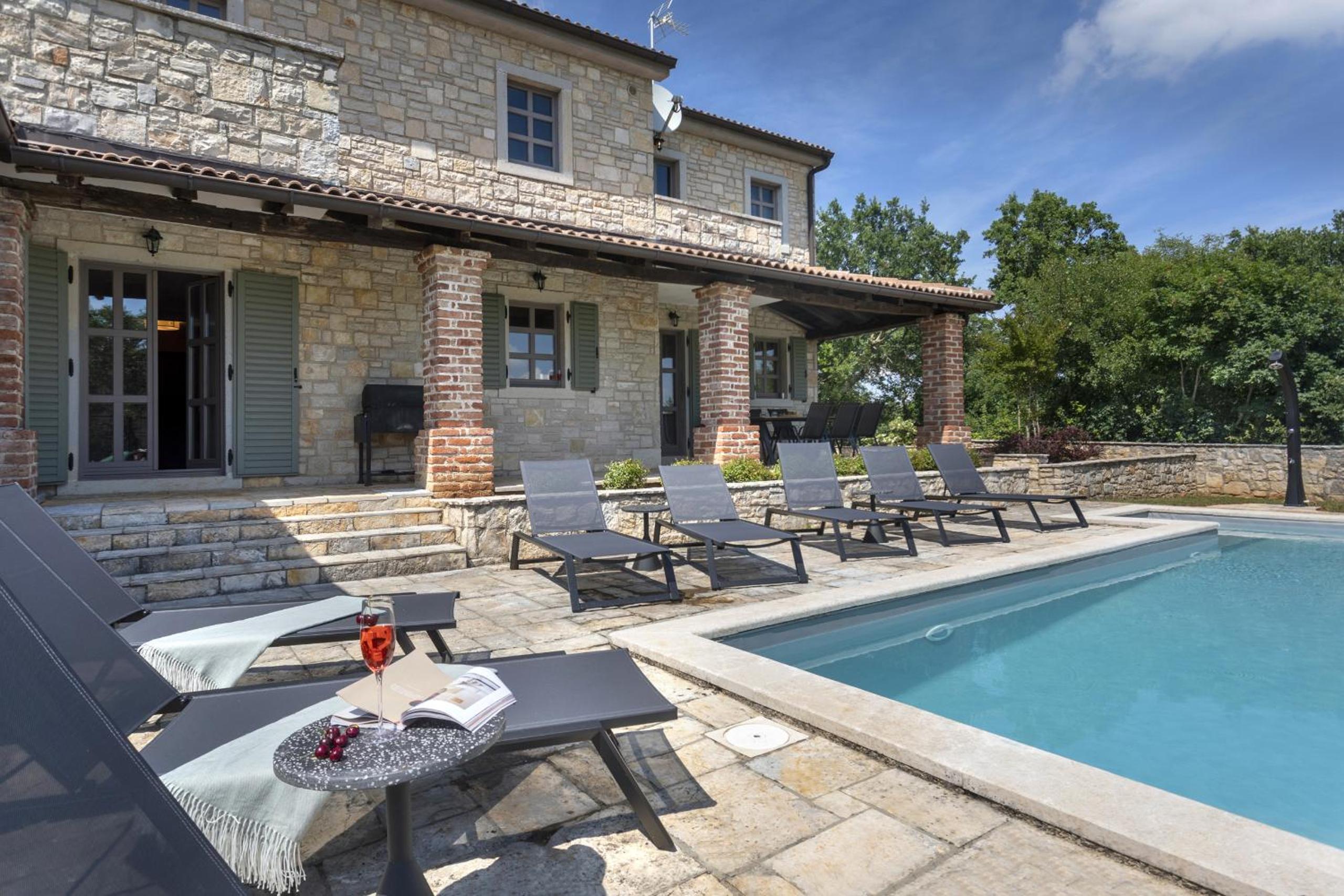 Rustic Villa Luna with pool in Sveti Lovrec view 4