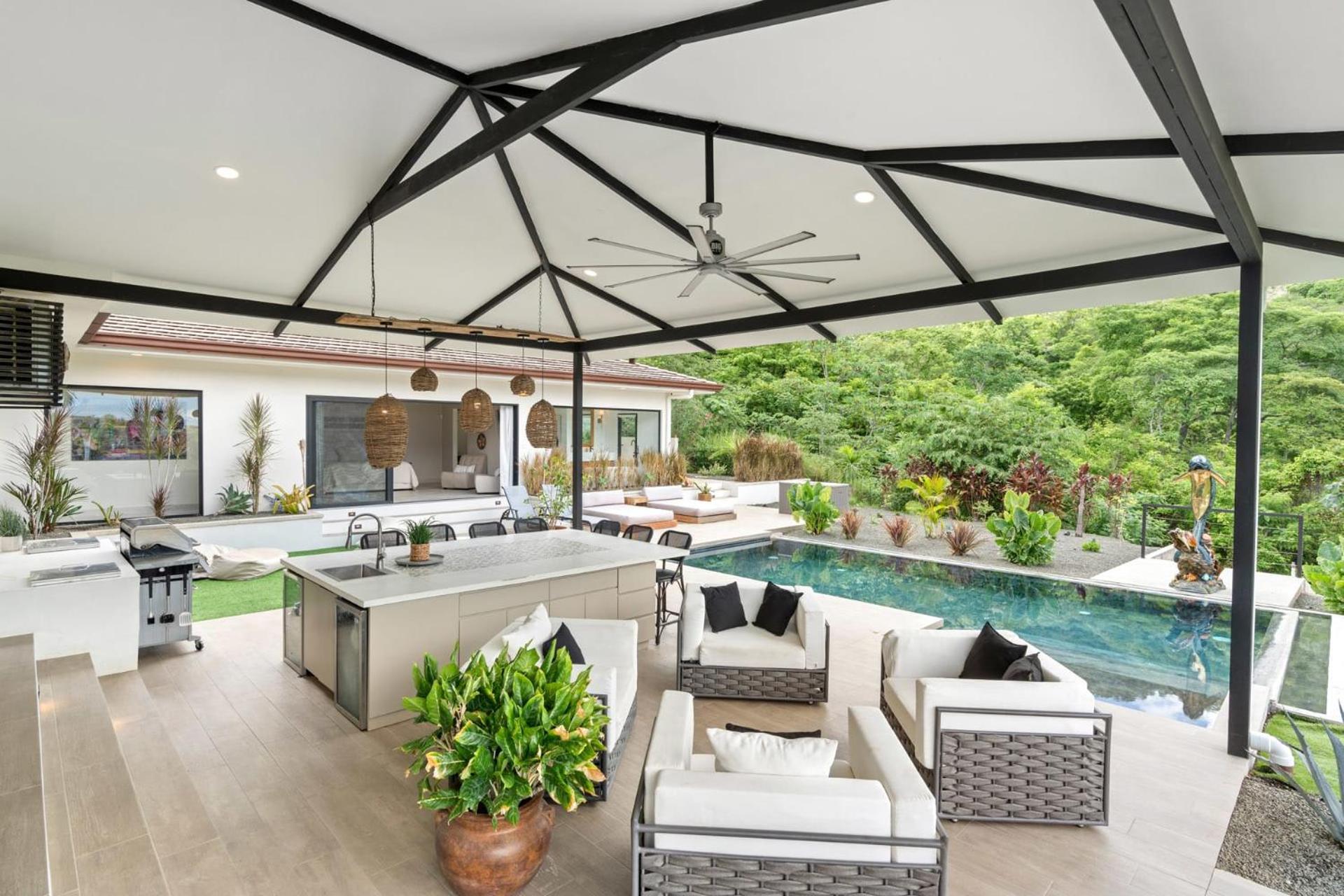 Luxe Tropical Villa with Sparkling Infinity Pool, Panoramic Ocean Views & Community Amenities