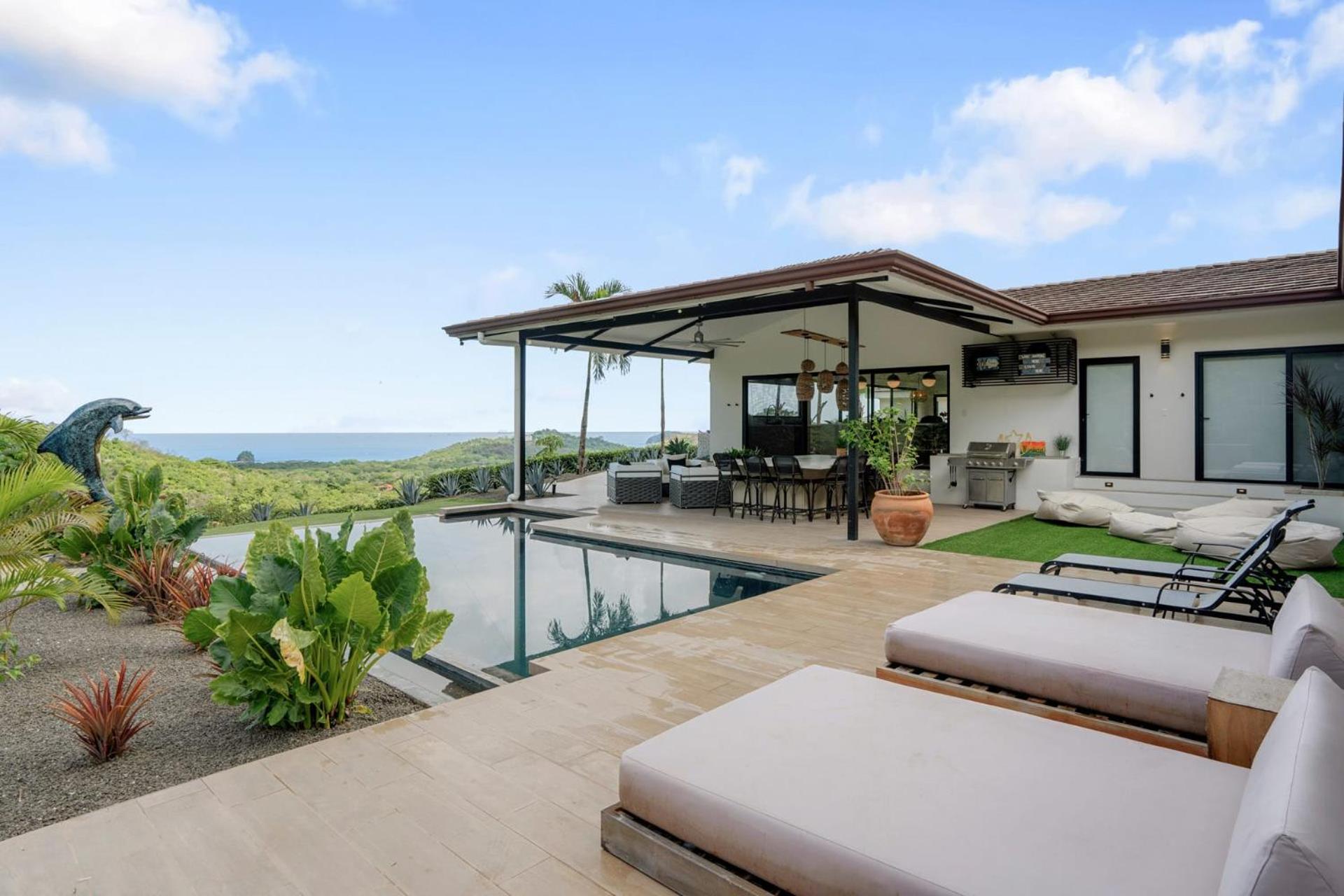 Luxe Tropical Villa with Sparkling Infinity Pool, Panoramic Ocean Views & Community Amenities