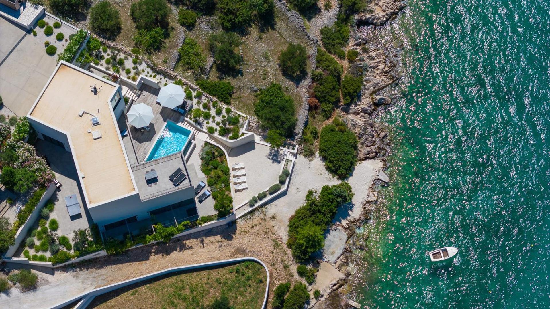 Luxury Seafront Villa Roots with private, heated pool, 5 en-suite bedrooms, enchanting sea views view 5