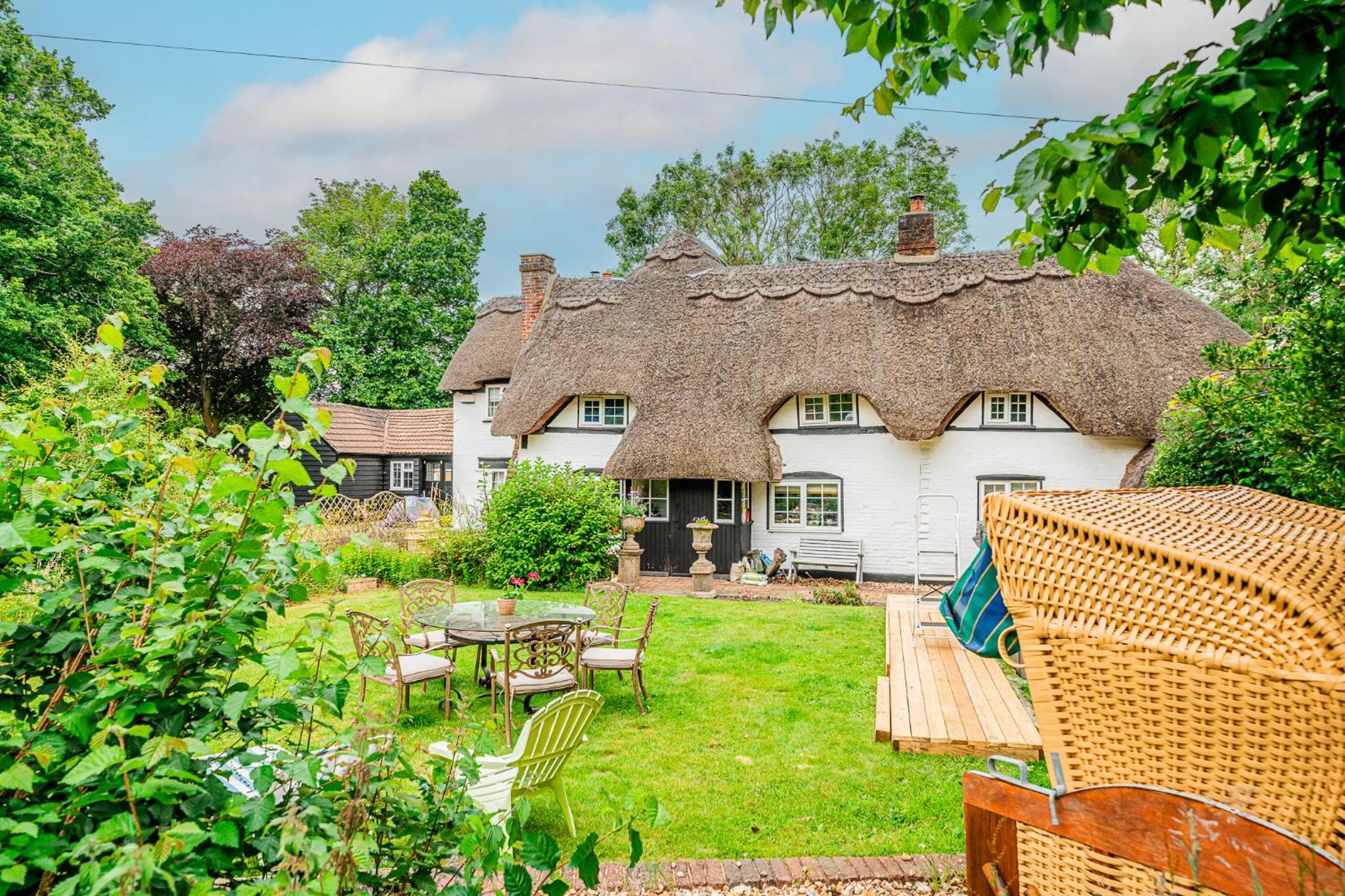 Entire Thatched Cottage in New Forest with Garden view 2