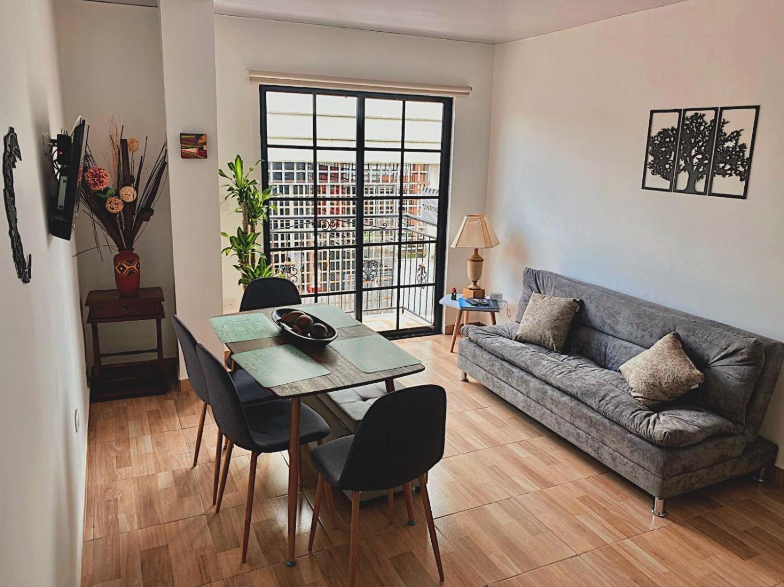 Cozy flat one street from downtown