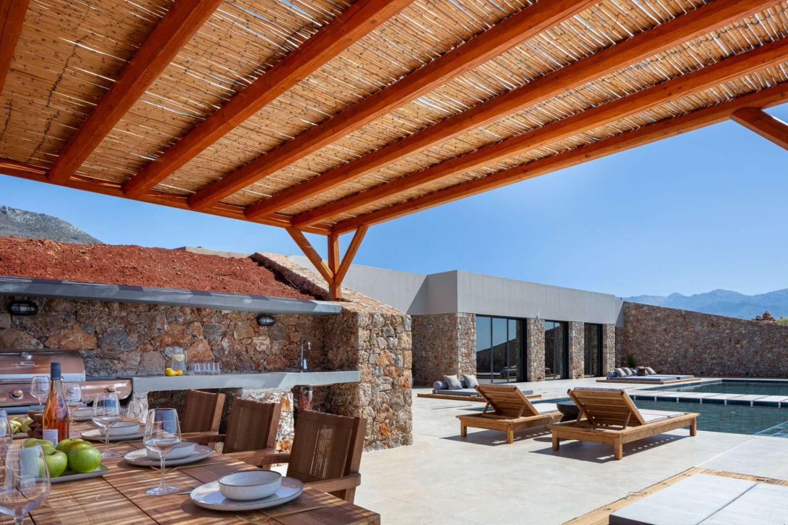 Dionysos Boutique Villa FirePit Heated Pool & Sauna view 3
