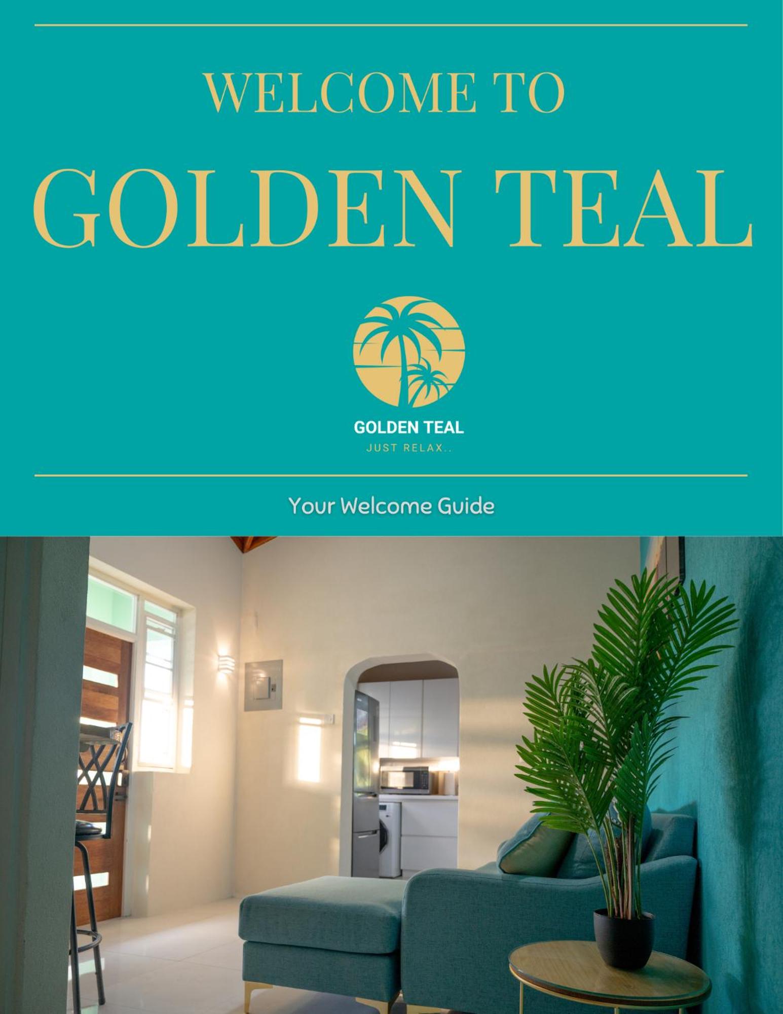 Couples Hideaway, King Bed- 5 Mins to Beach & Oistins- Golden Teal