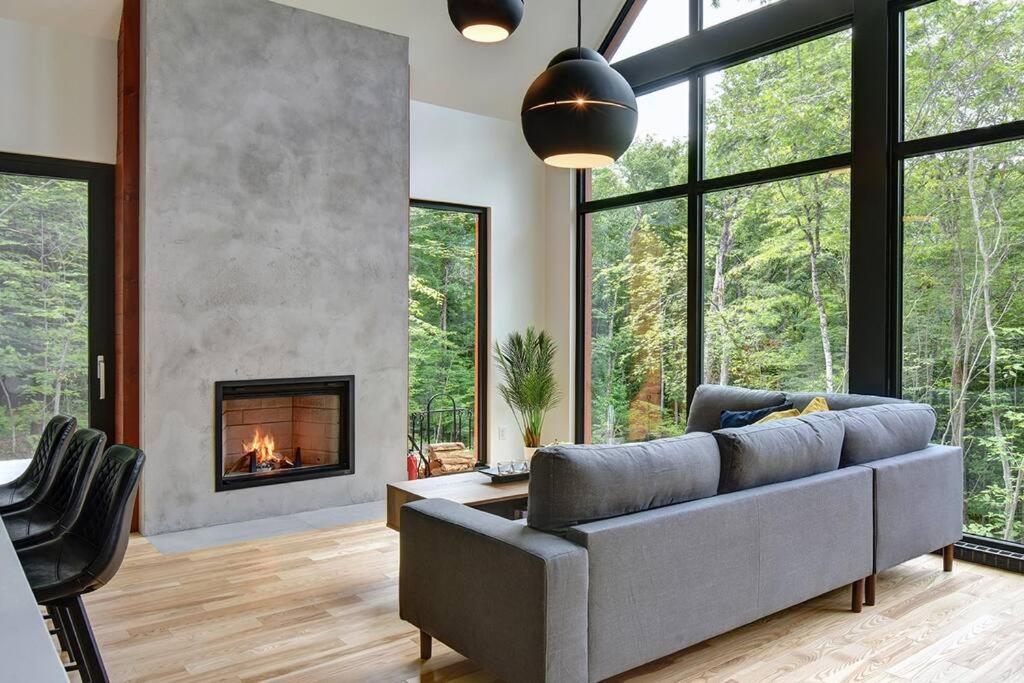 Modern Scandinavian Chalet with Jacuzzi, Pool, Lake