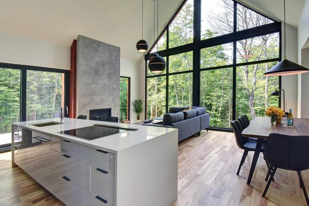 Modern Scandinavian Chalet with Jacuzzi, Pool, Lake