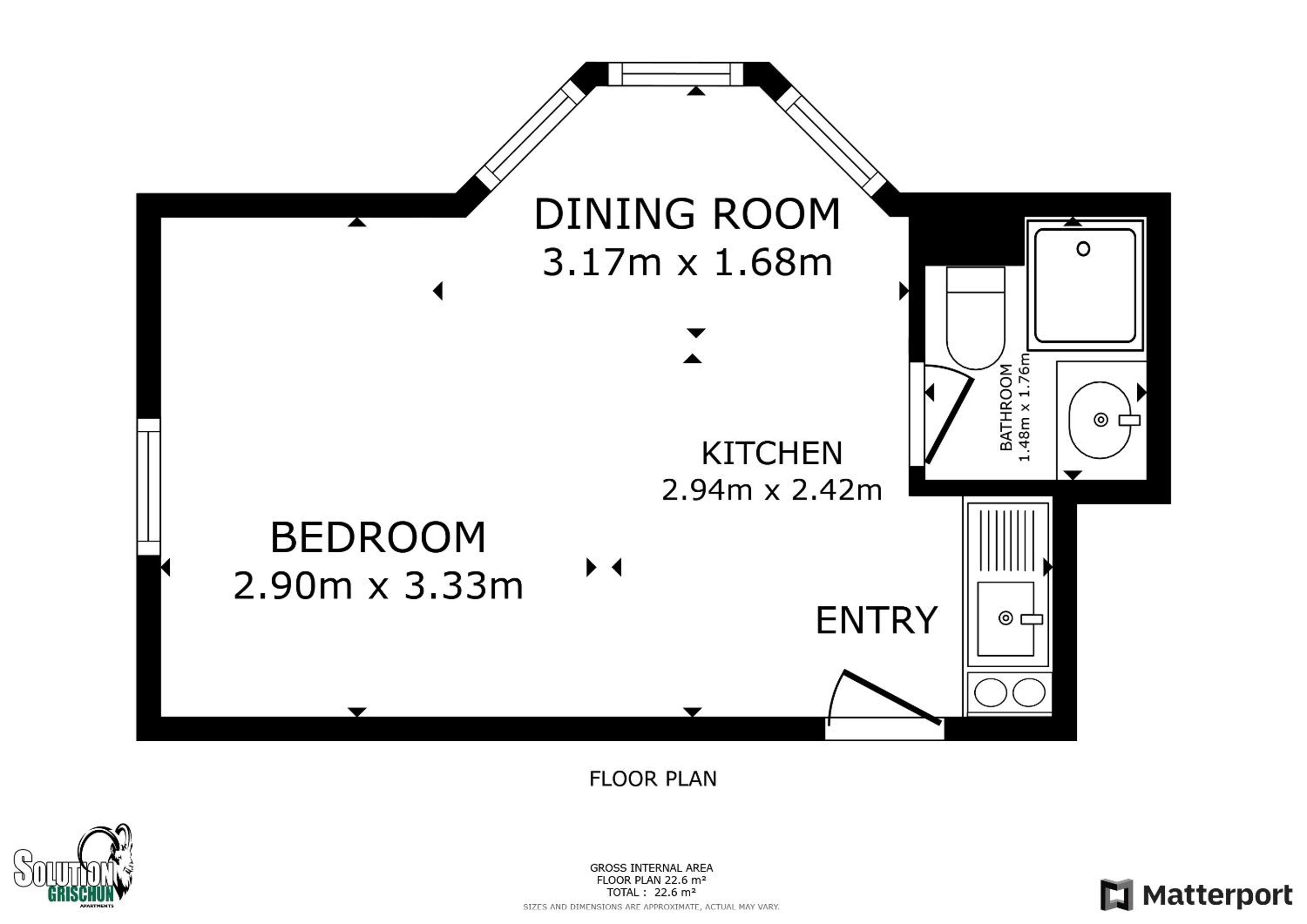 Solution-Grischun - Altstadtwohnung - Zentral - Boxspringbett - Dachterrasse - Kaffe&Tee