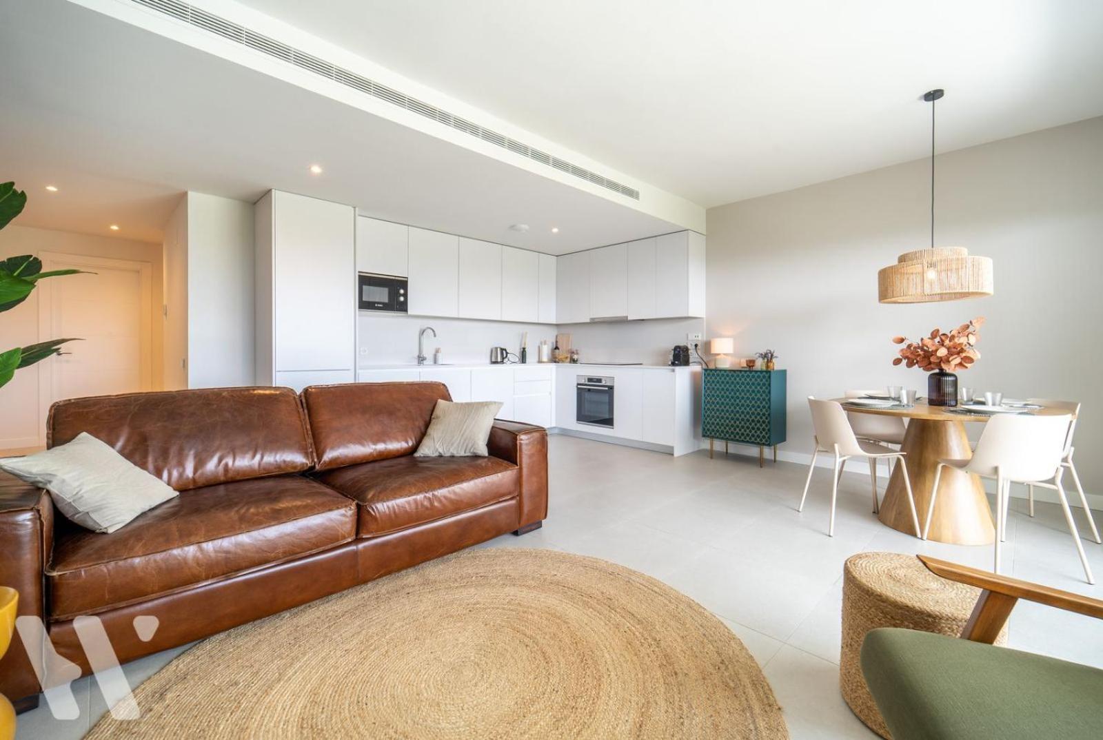 Stylish apartment with garden and amazing view
