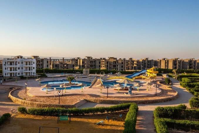 Two bedroom Chalet in Golden Beach Ras Sedr Fully Air conditioned in front of the pool near the beach kids aqua kids areas family cafeteria view 2