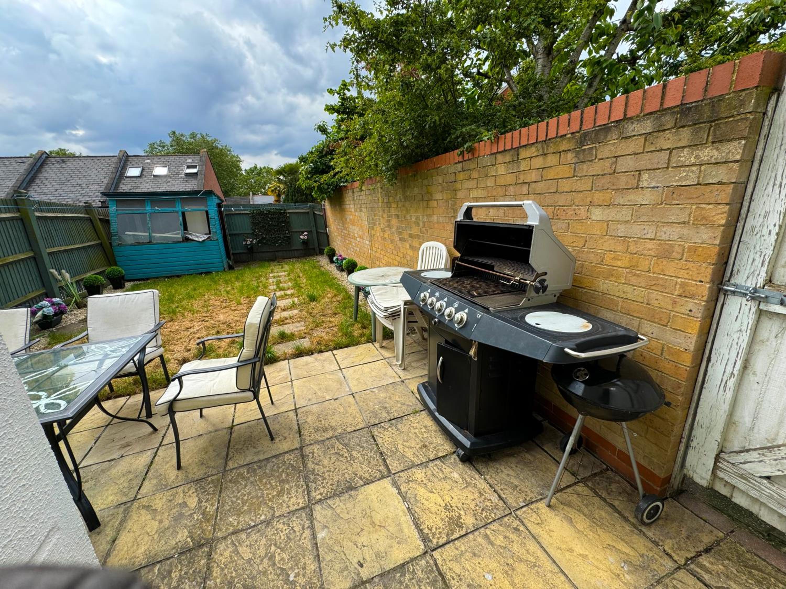 outdoor bbq area