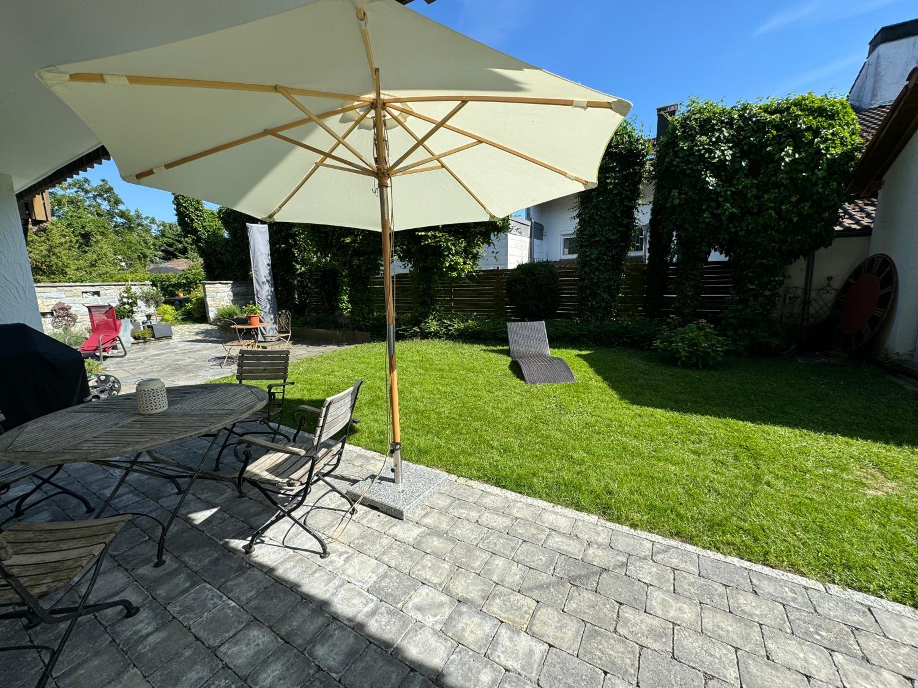 Wohnung mit Garten am See