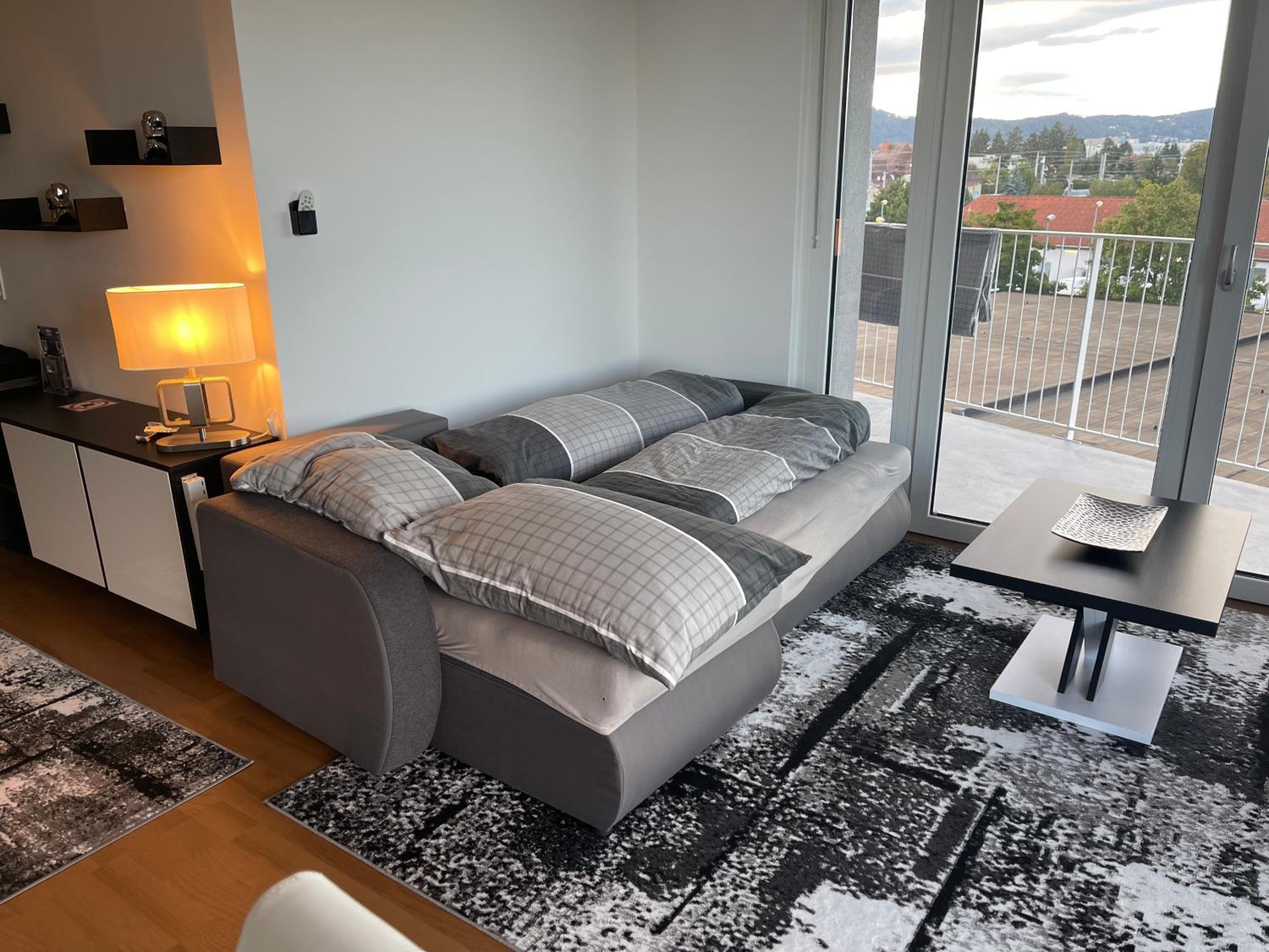 Luxusapartment mit 40 qm Terrasse, E-Parkplatz und Parkplatz