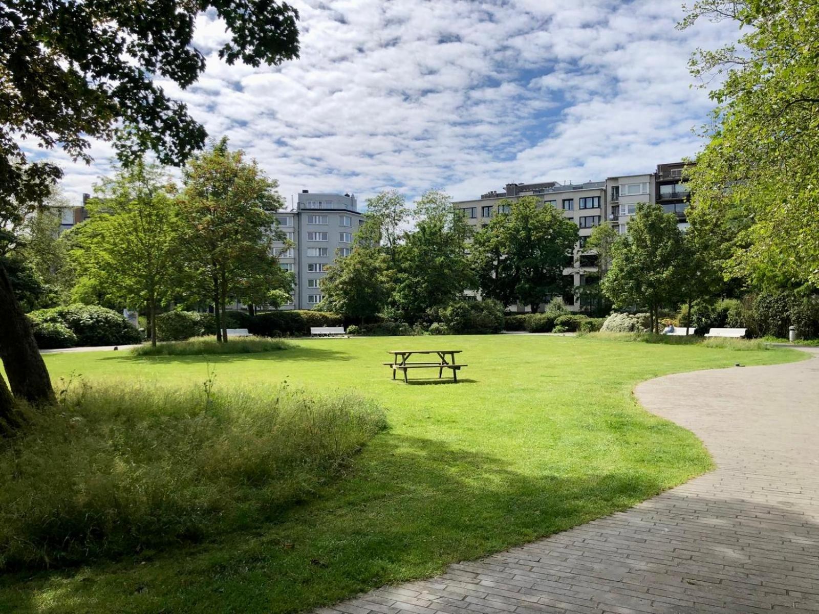 Large sunny and bright apartment with park view