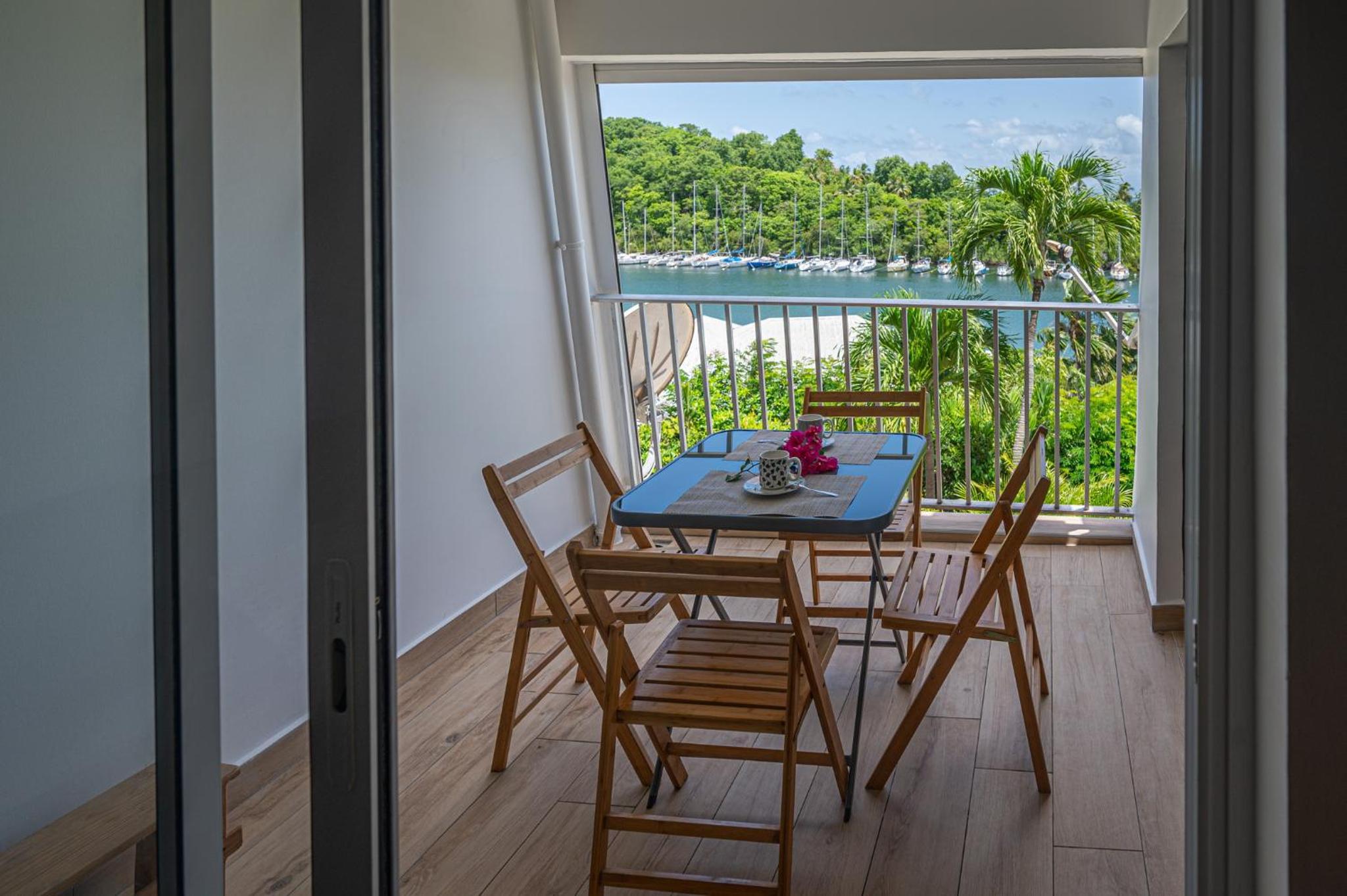 STUDIO, PISCINE ET VUE MER A LA MARINA view 4