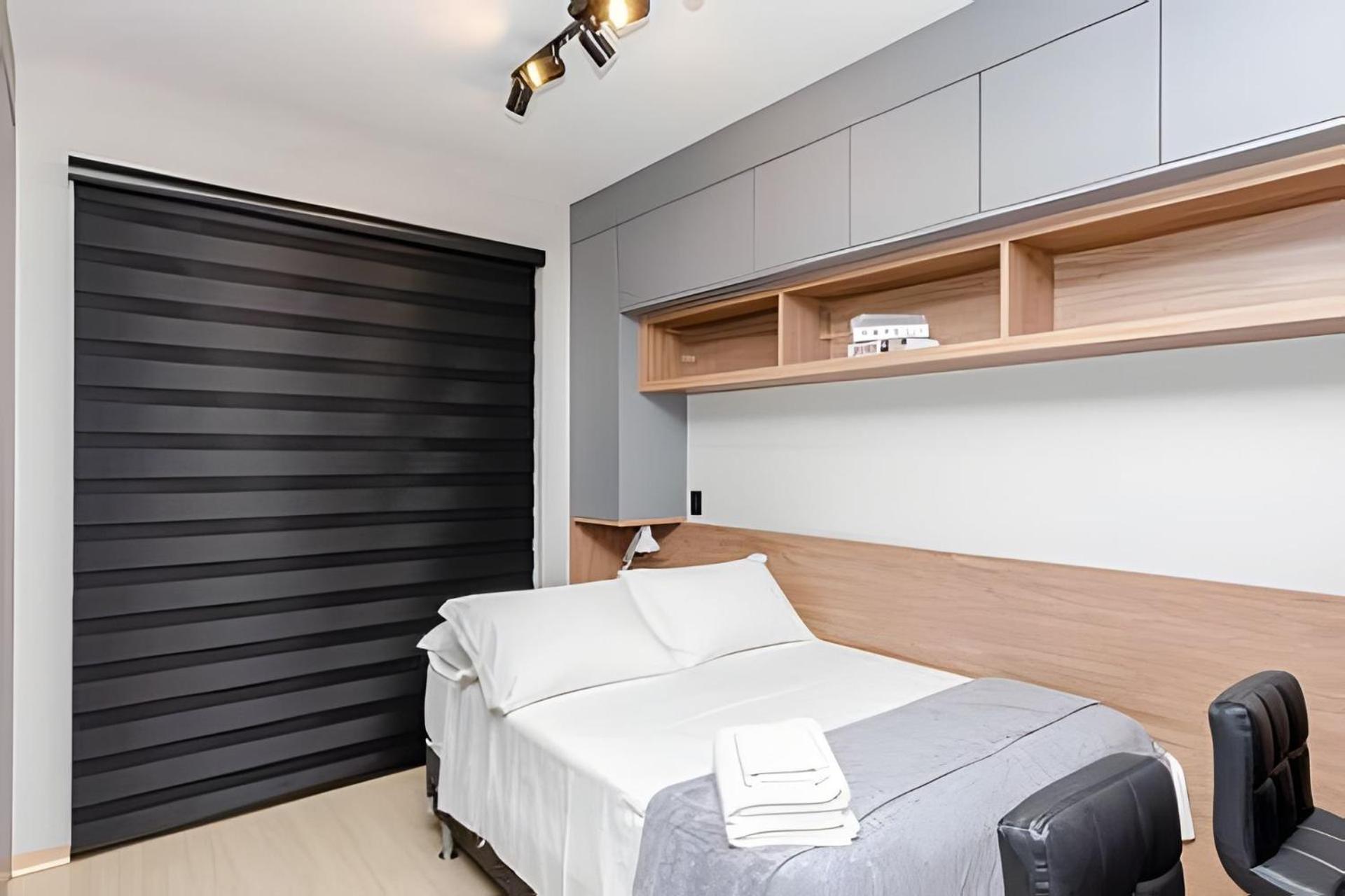 Studio incrível no Condo clube sky, batel soho by UROOMS