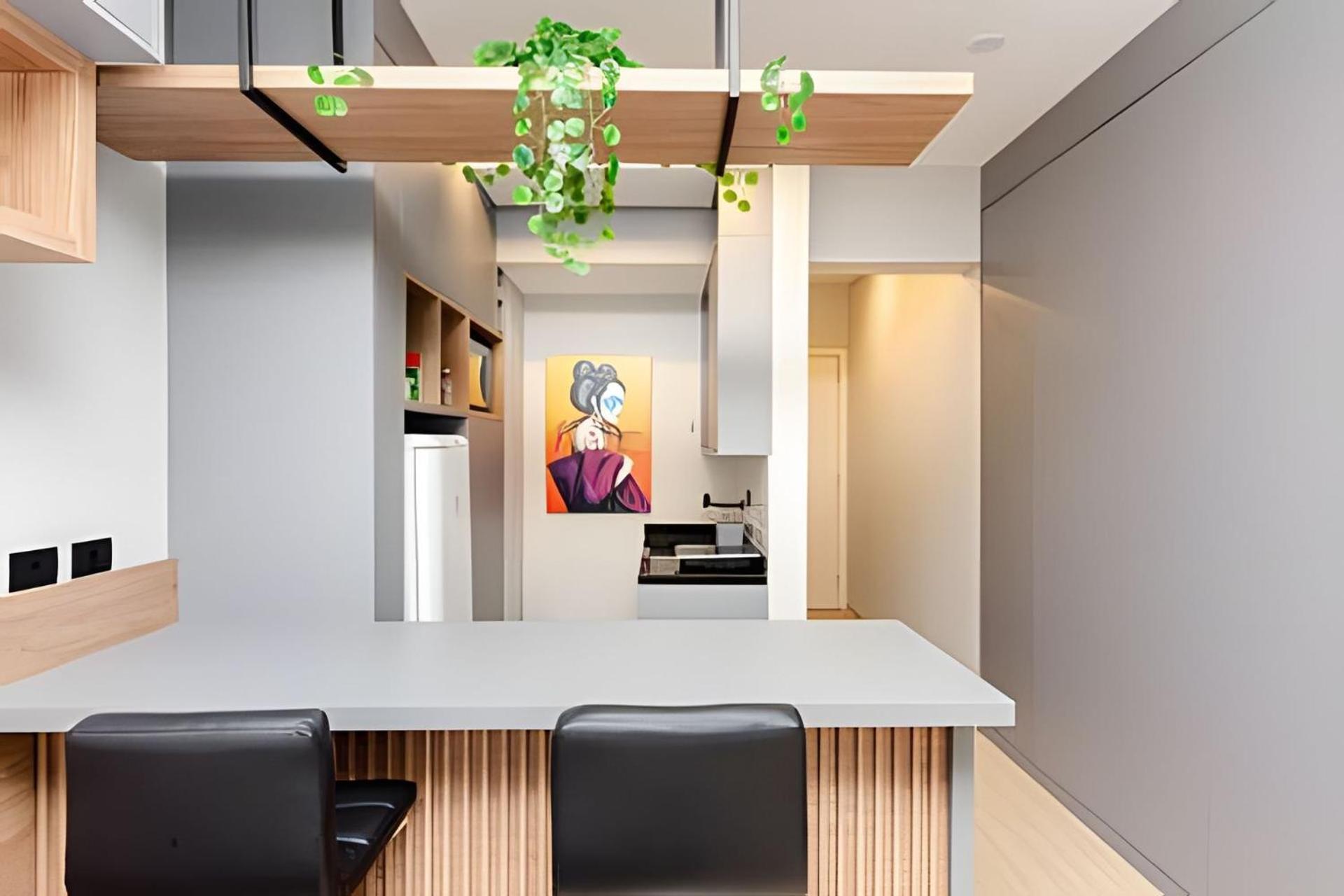 Studio incrível no Condo clube sky, batel soho by UROOMS