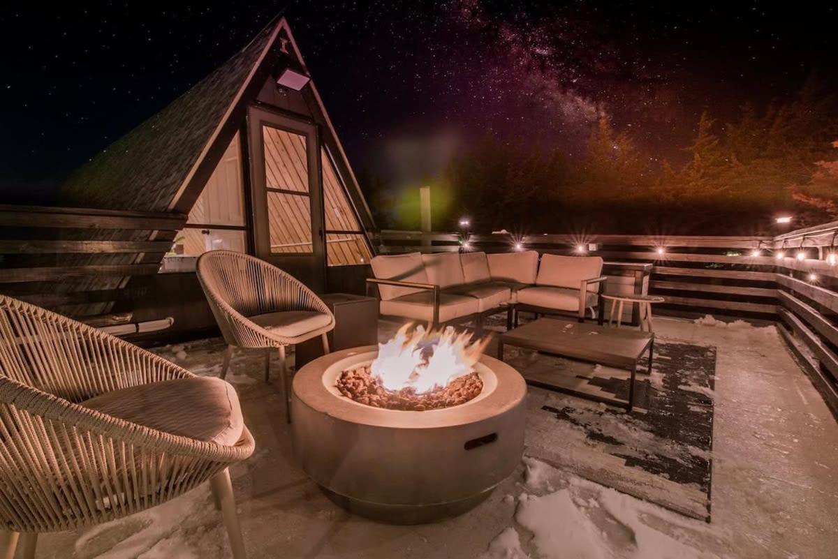 A-Frame with Hot Tub Fire Pit Game Room view 4