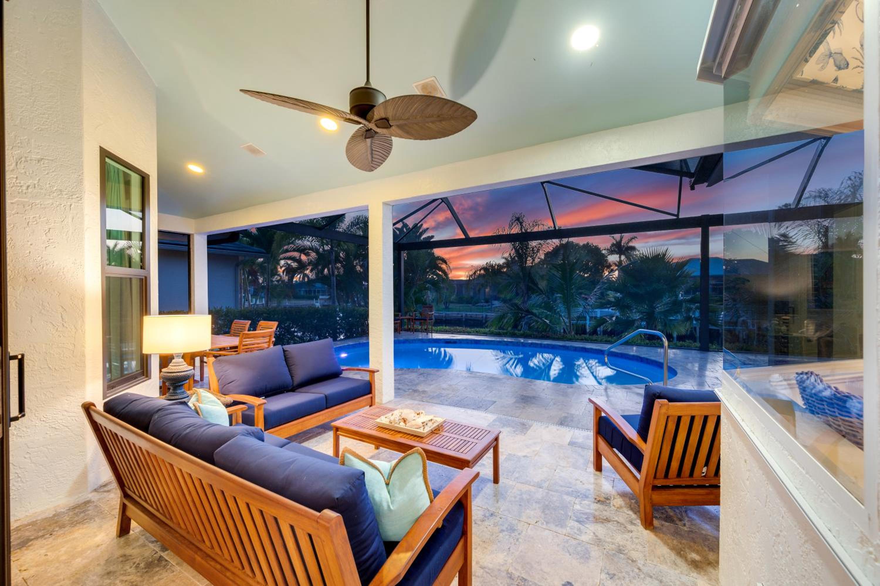 Spectacular Waterfront Oasis with SW Exposure on Marco Island view 3