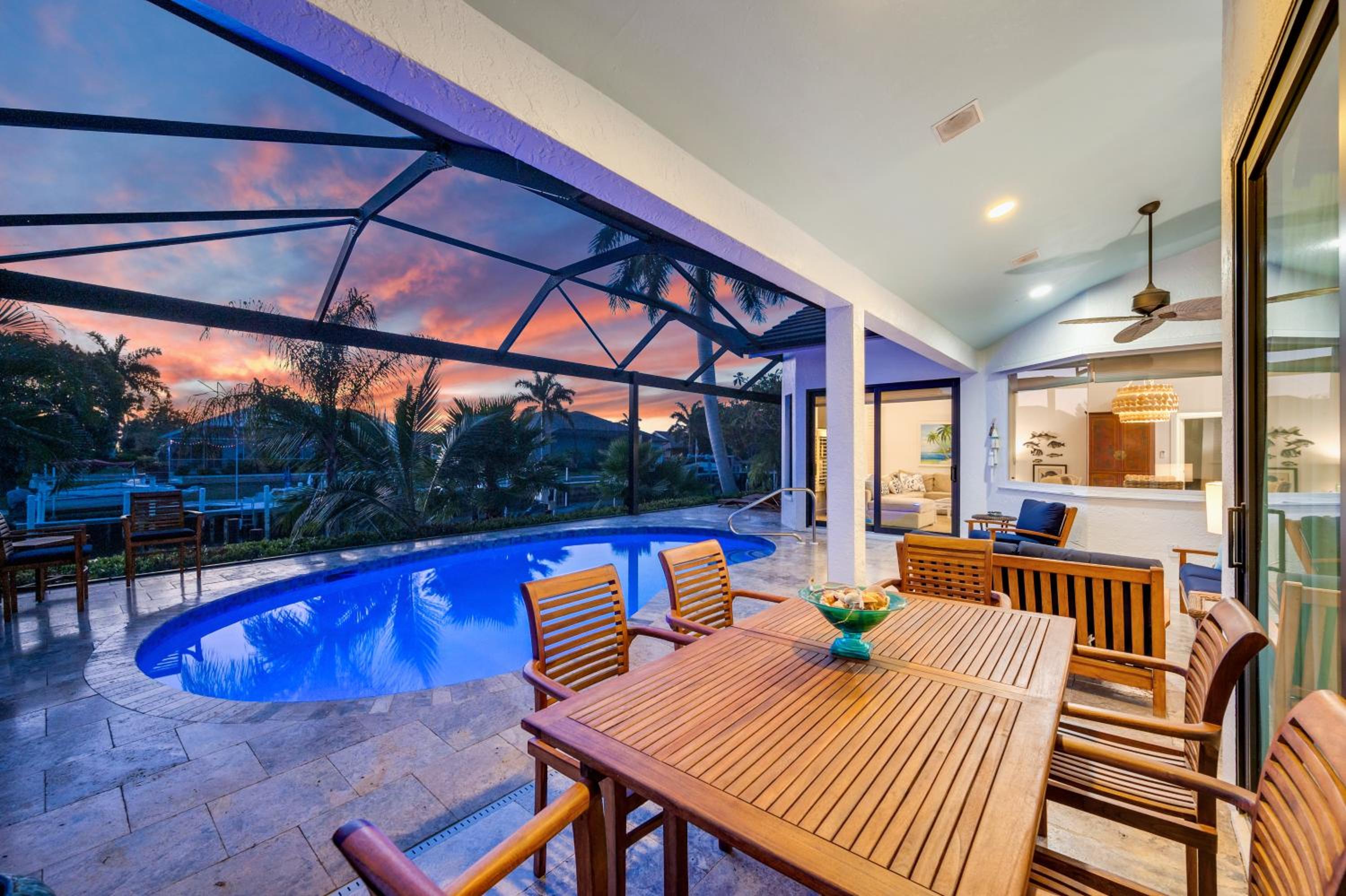 Spectacular Waterfront Oasis with SW Exposure on Marco Island view 4