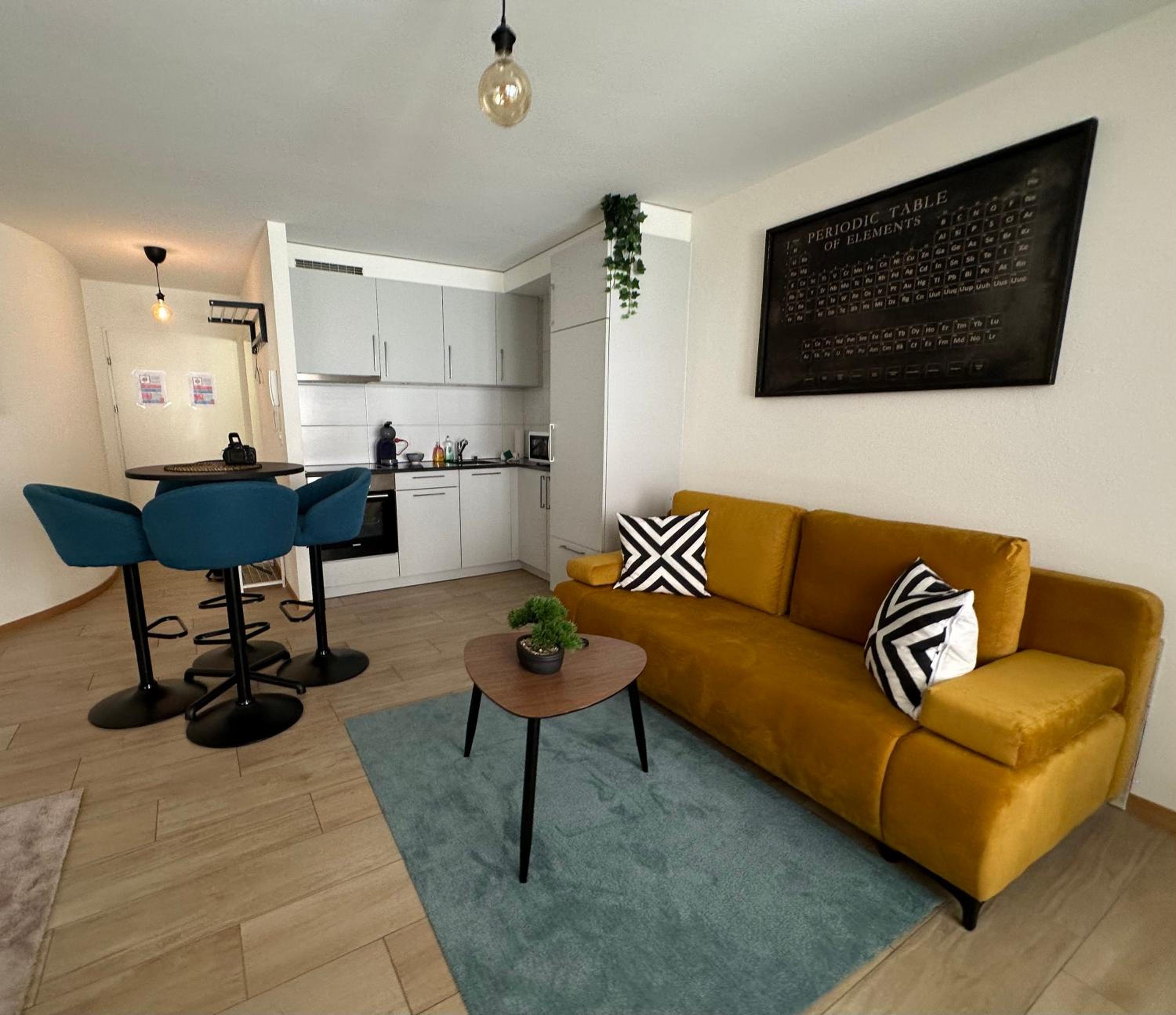 Montreux centre ville lac appartement