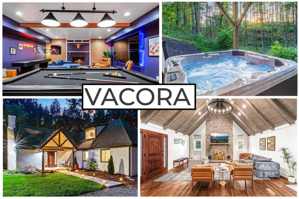 Wooded Oasis, HotTub, Sauna, GameRoom, 15min 2 AVL view 5