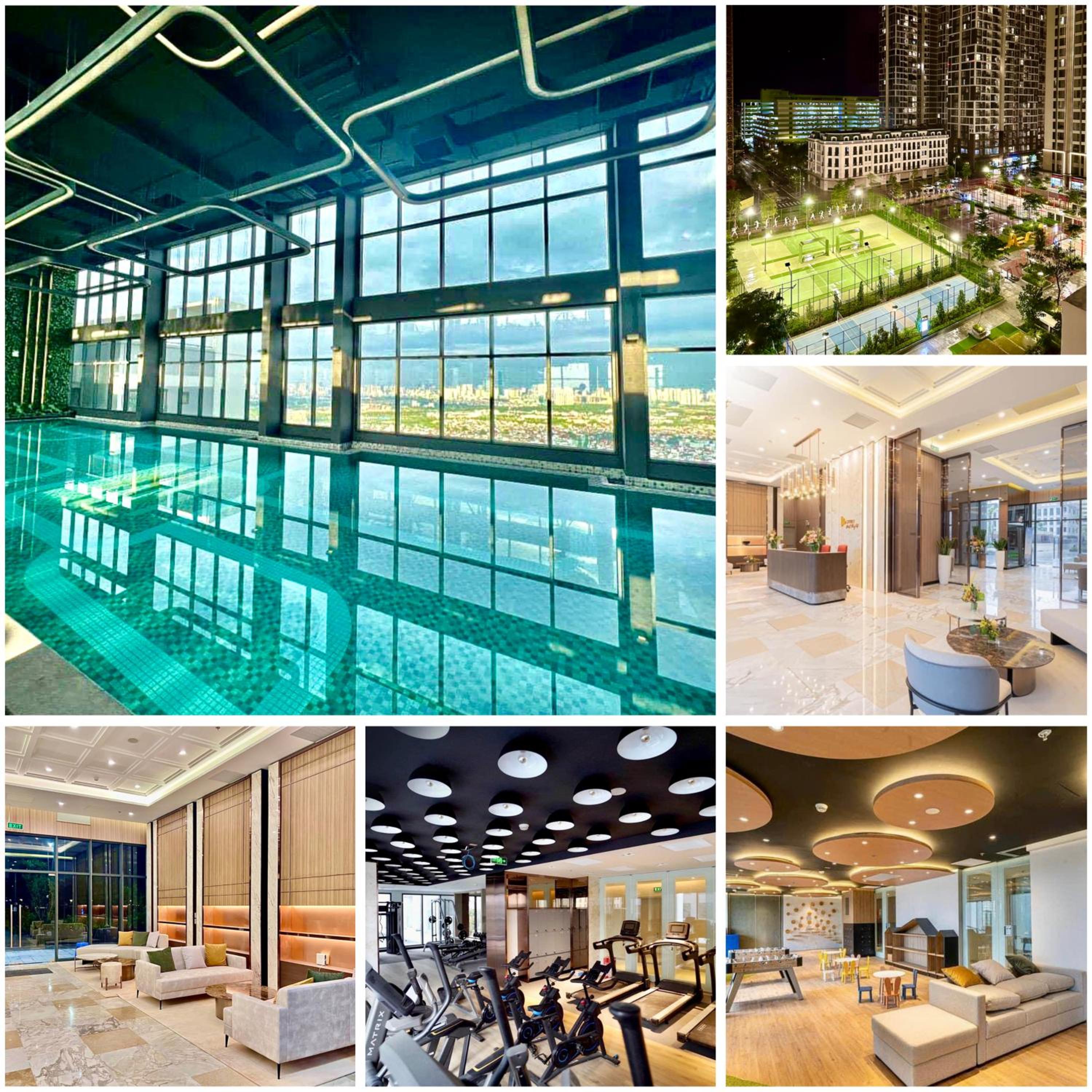 Homestay Luxury Vinhomes Smart City- Căn hộ dịch vụ, bể bơi, phòng Gym riêng, View hoàng hôn