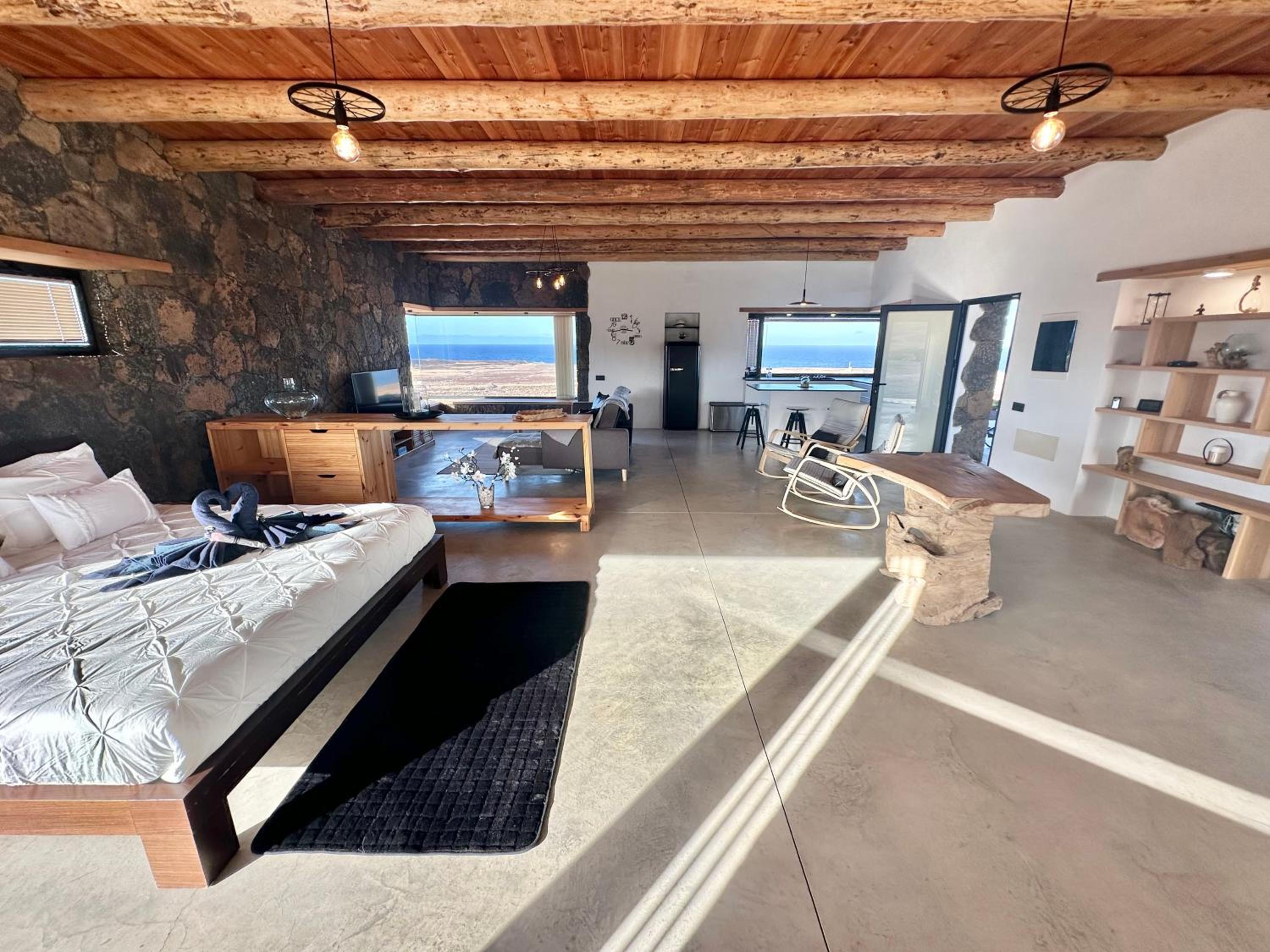 Casita Tahona con vistas de infarto al mar y volcanes con absoluta privacidad