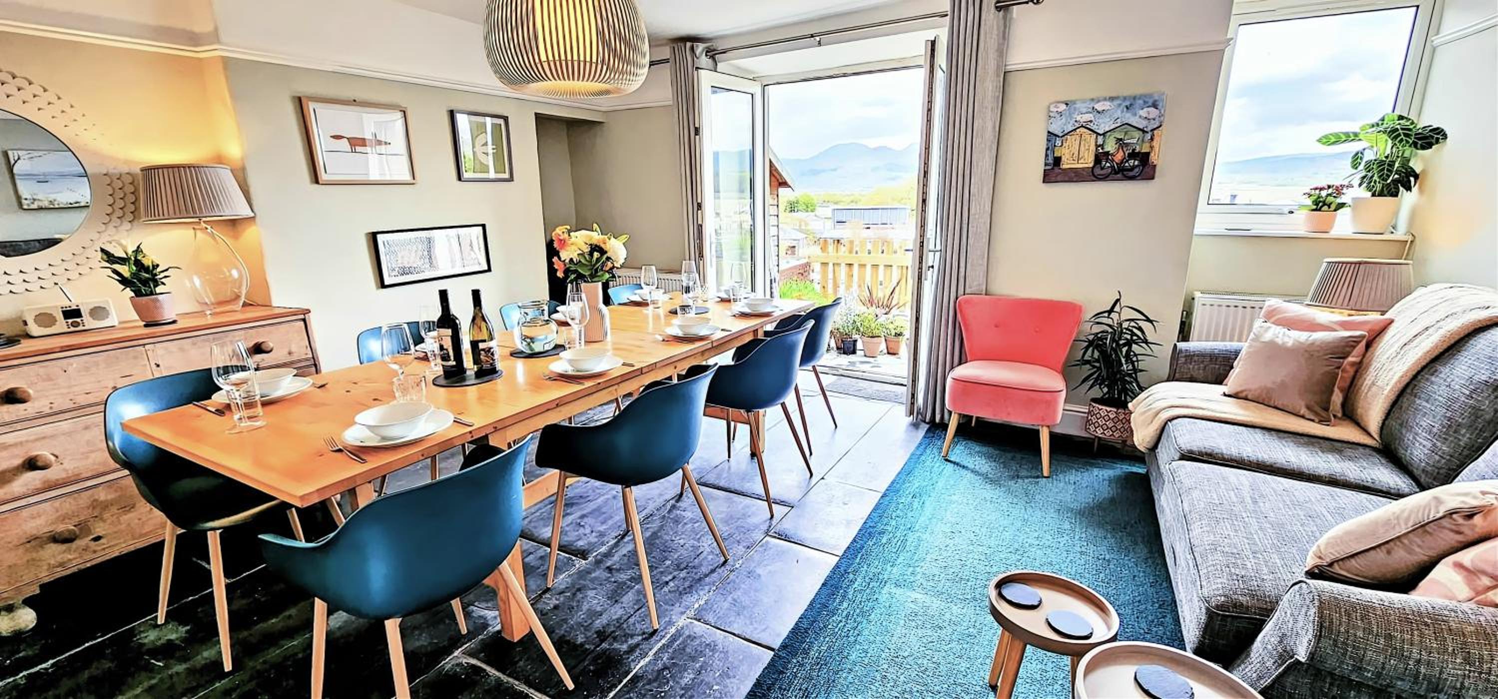 Harbour & Mountain Views, Porthmadog House, Sleeps 9, 4 Bedrooms, Two and Half Bathrooms view 3