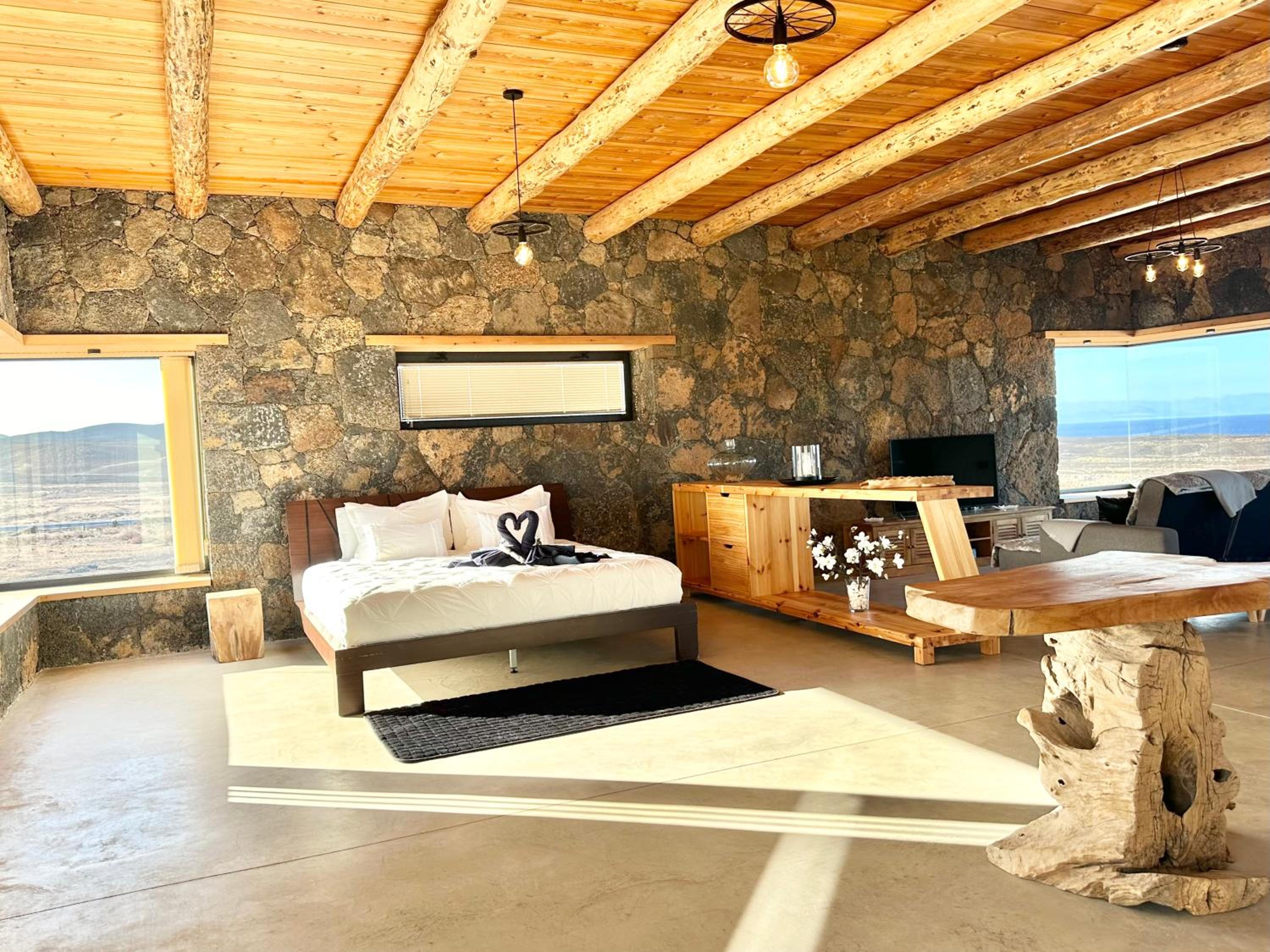 Casita Tahona con vistas de infarto al mar y volcanes con absoluta privacidad