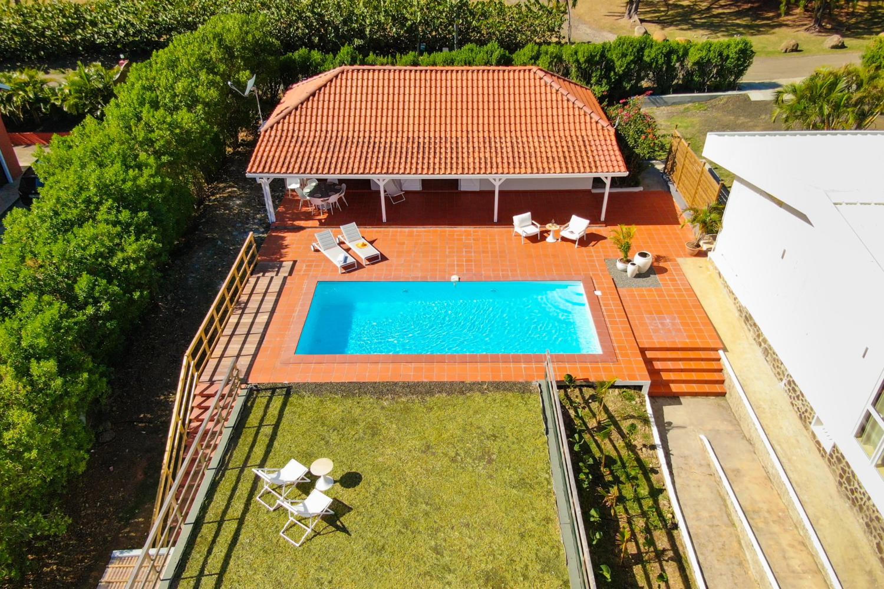 Villa Pétronille piscine privée vue mer - Le François view 3