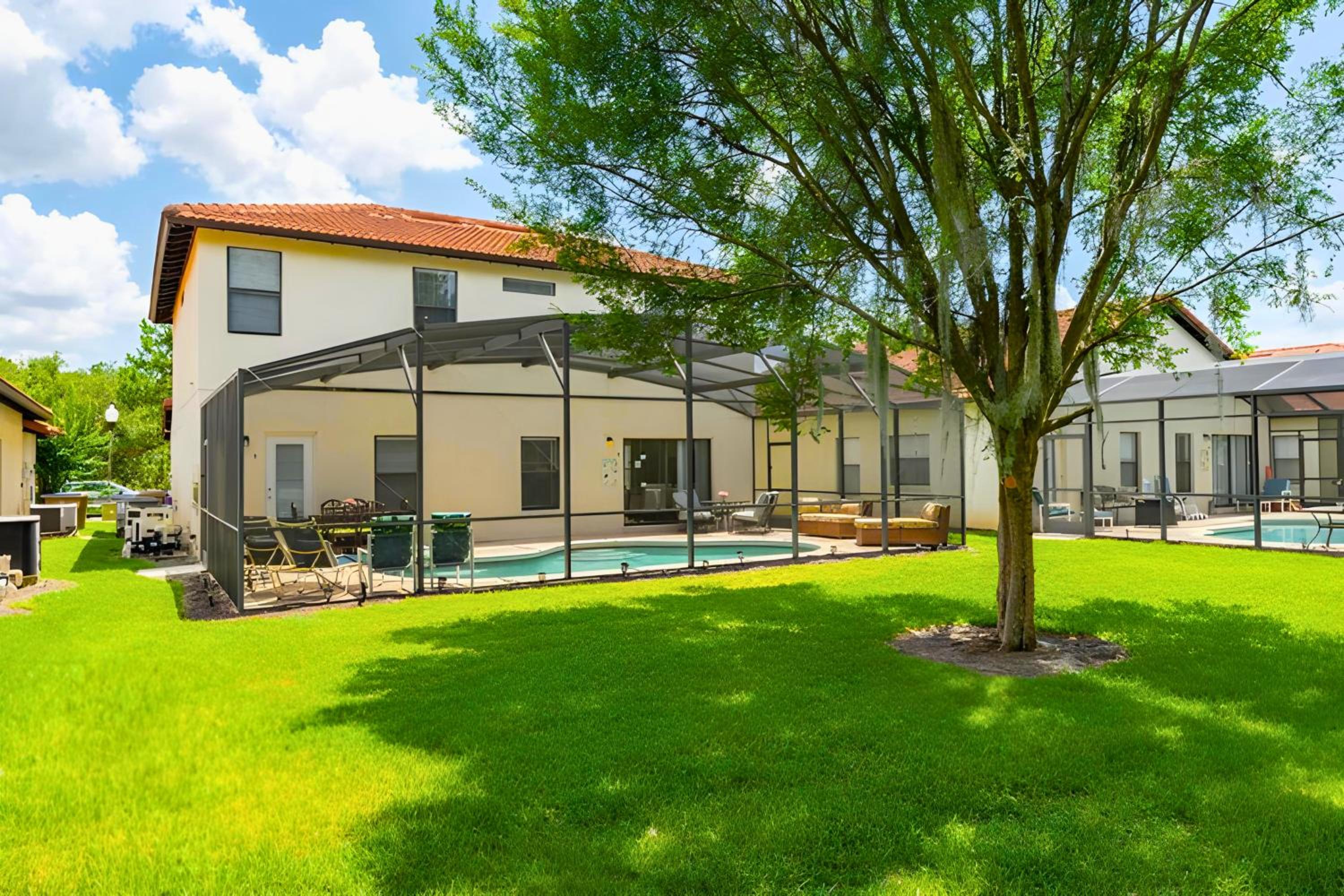 Tropical Resort Villa Pool BBQ Family Disney Trip