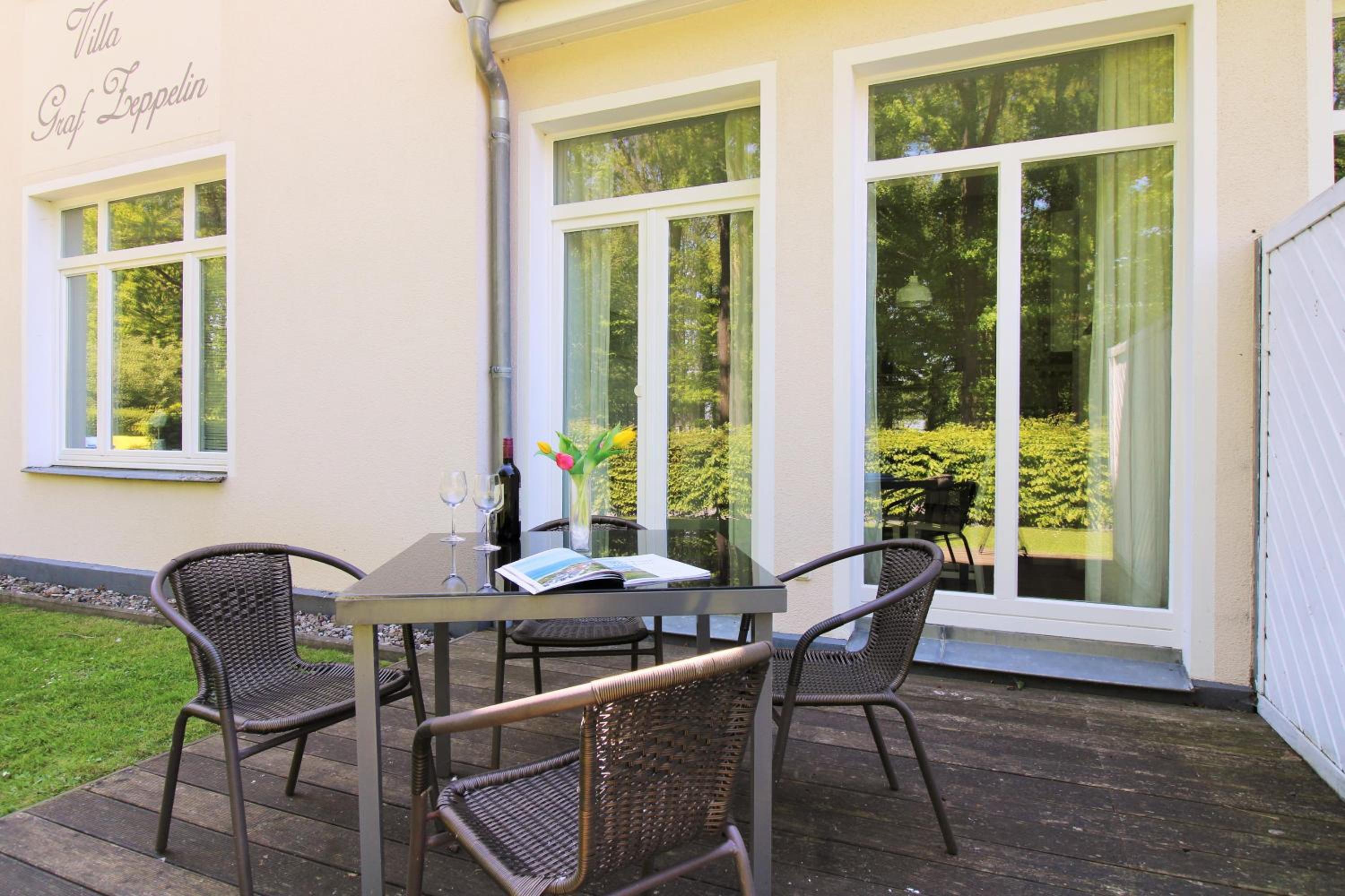 Blick auf Villa Baltic Fewo 1