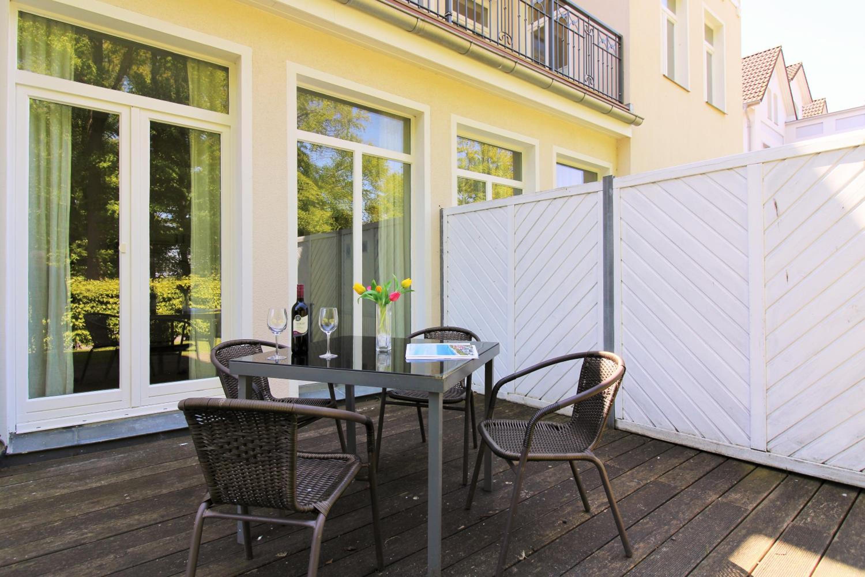 Blick auf Villa Baltic Fewo 1