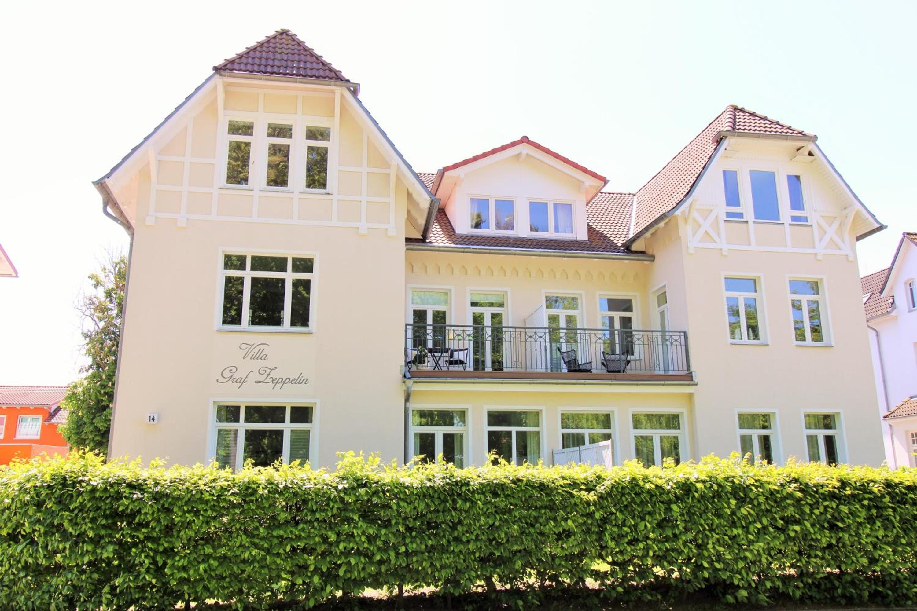 Blick auf Villa Baltic Fewo 1