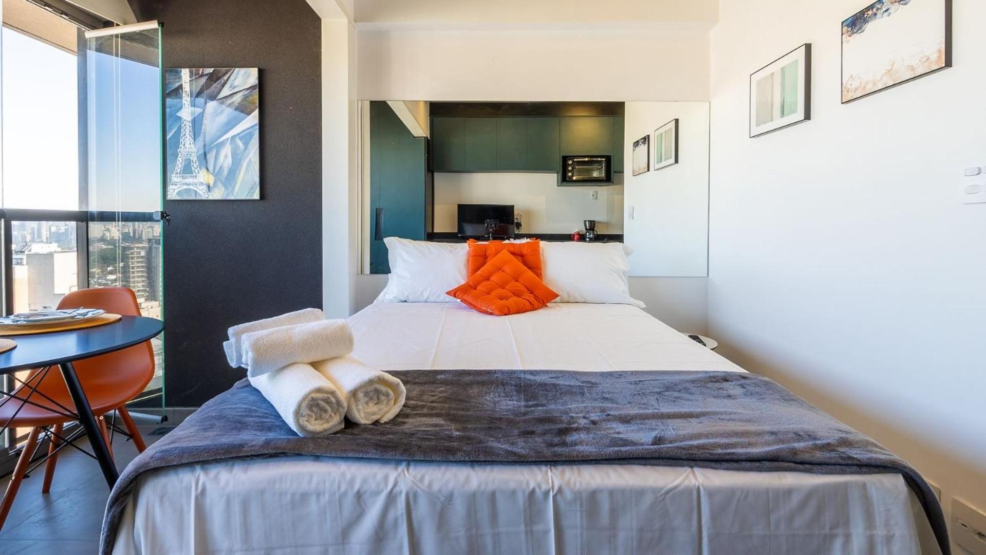 Experiência by Dabra House: Studios com Vista Panorâmica, Jardim Paulista!