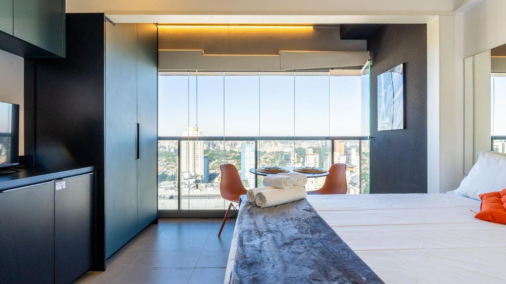 Experiência by Dabra House: Studios com Vista Panorâmica, Jardim Paulista!