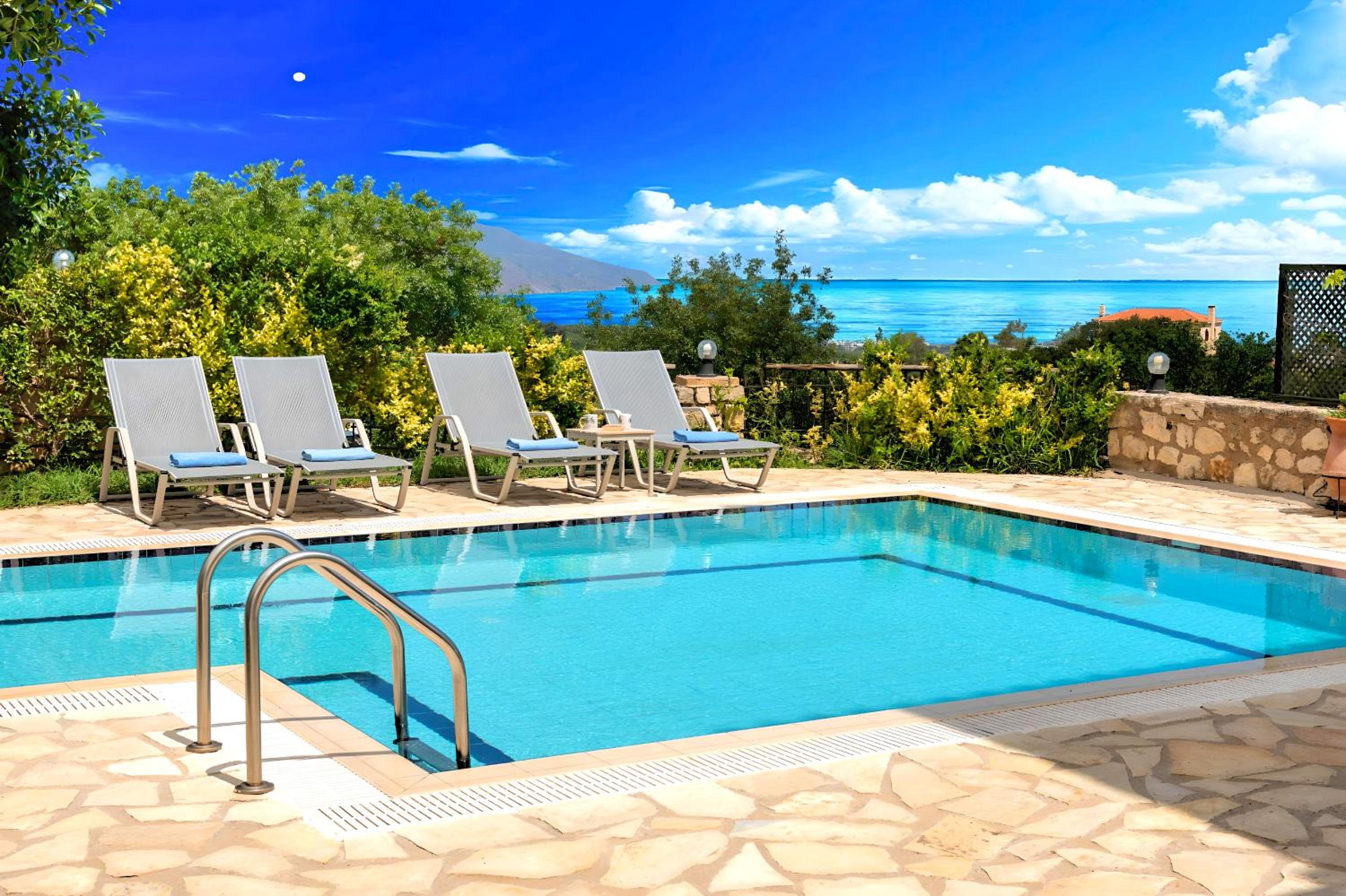 Mare Blue Villas Heated Pool view 3