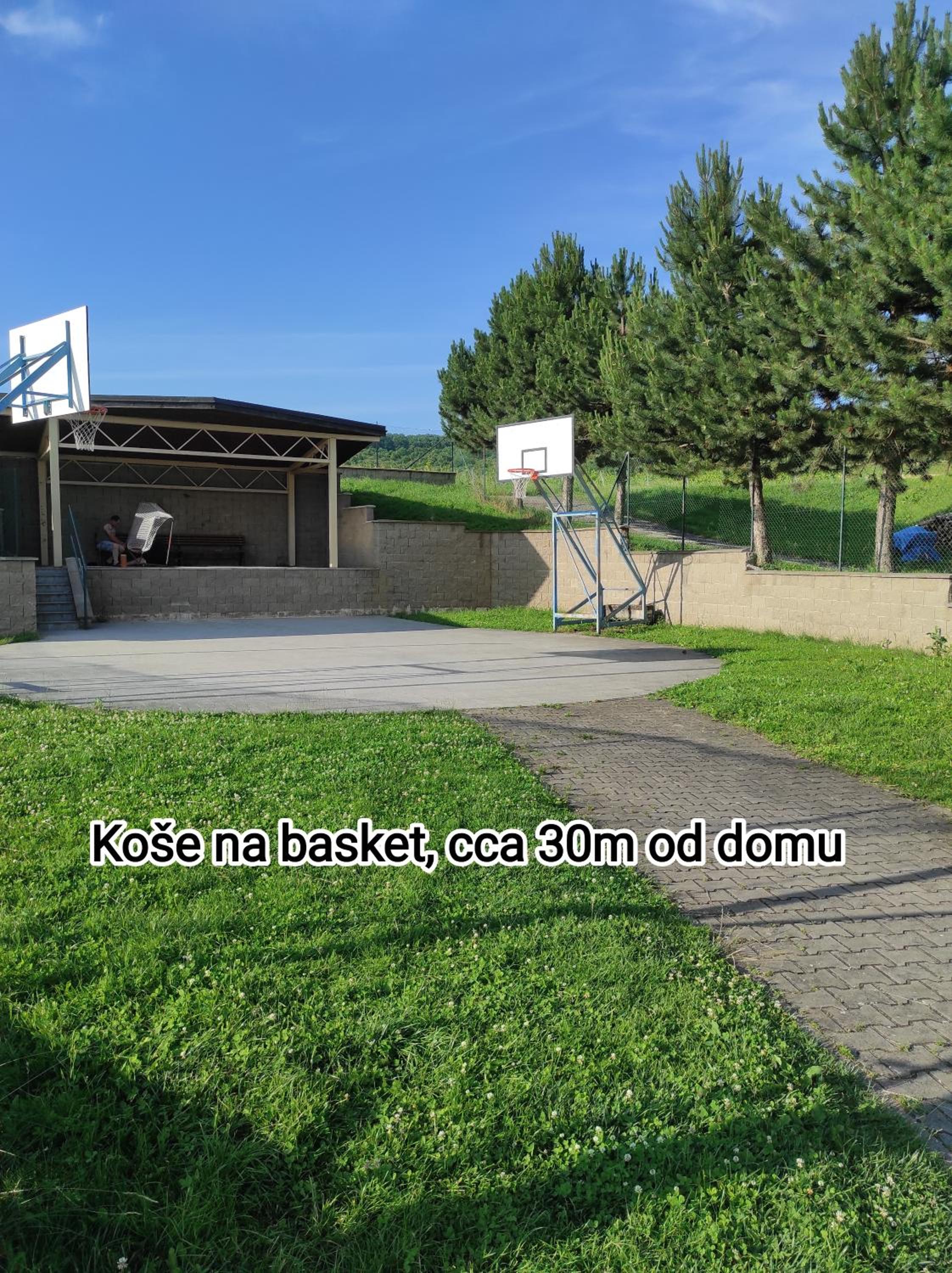 Pokoje v přízemí RD - terasa, bazén, zahrada