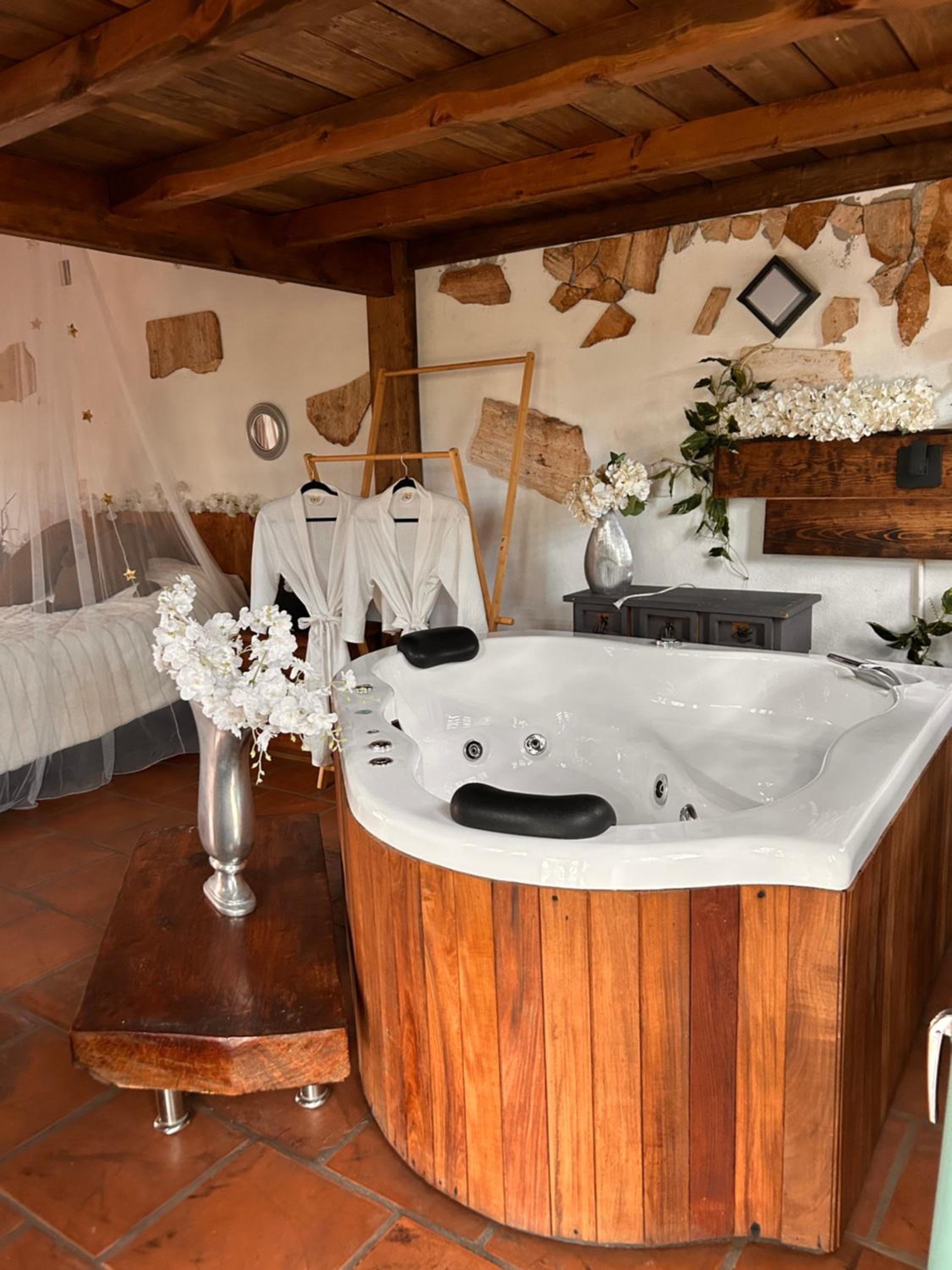 Cabaña jacuzzi Huasca view 2