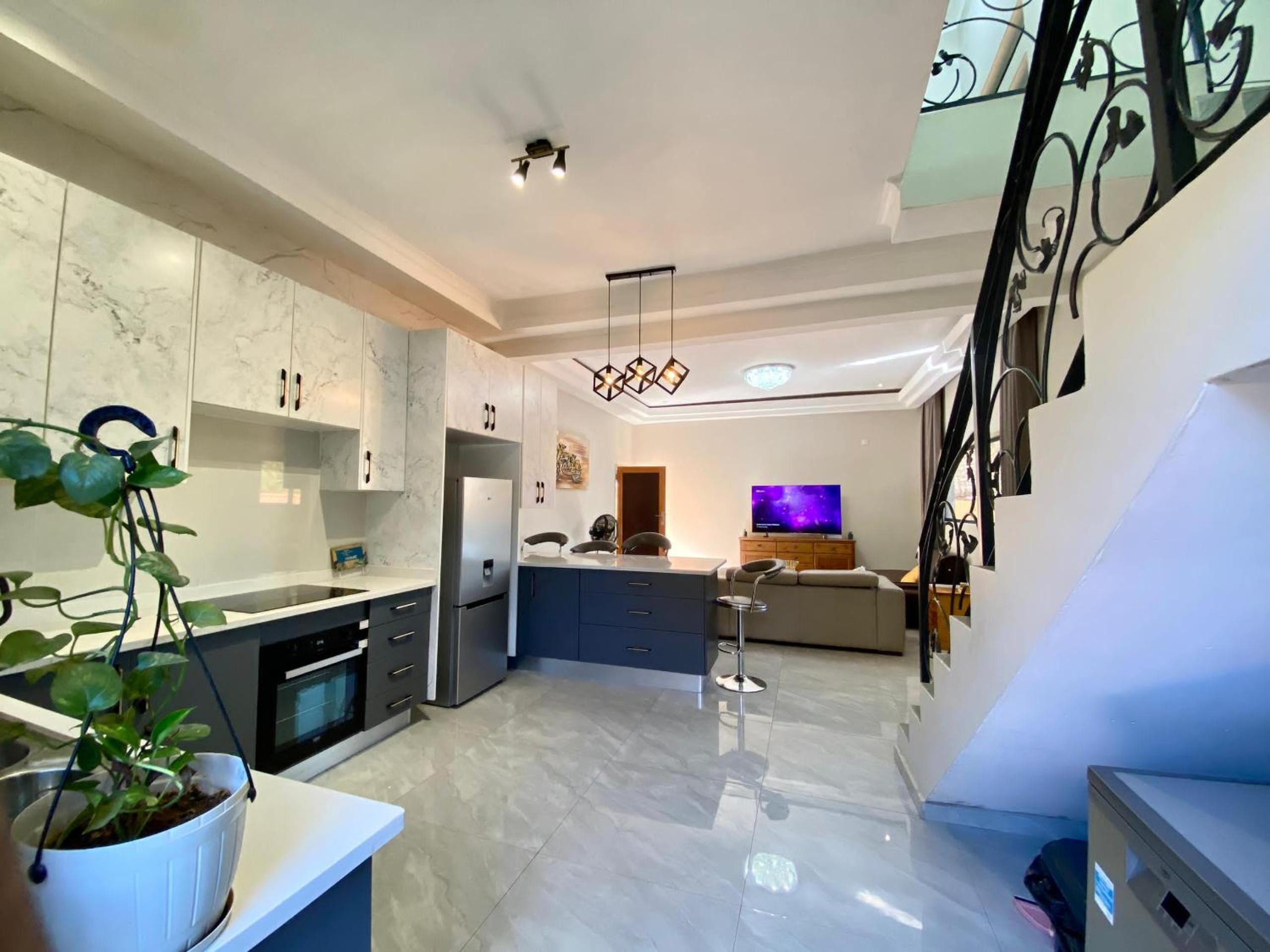 modern, two-story luxury house