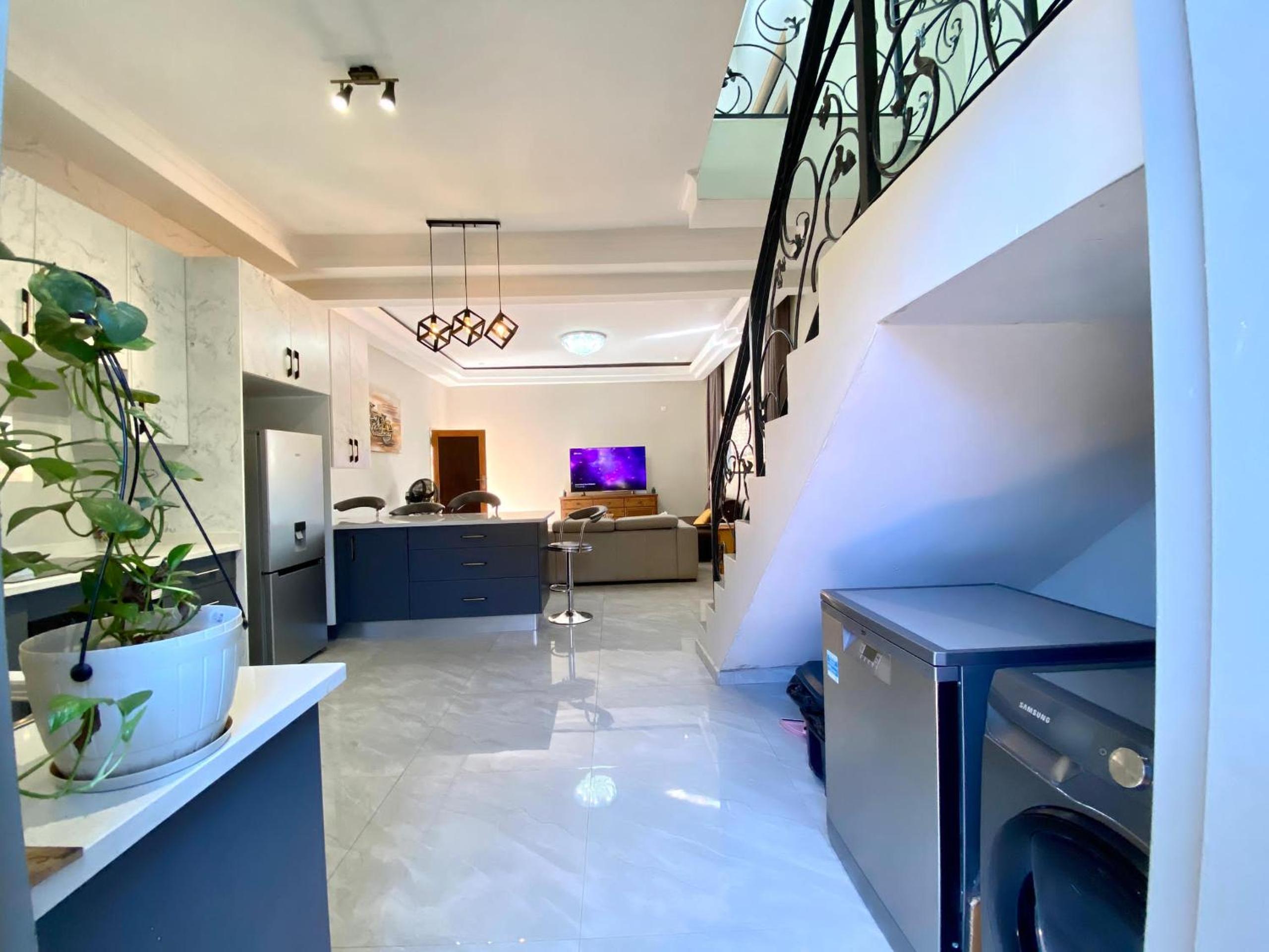 modern, two-story luxury house