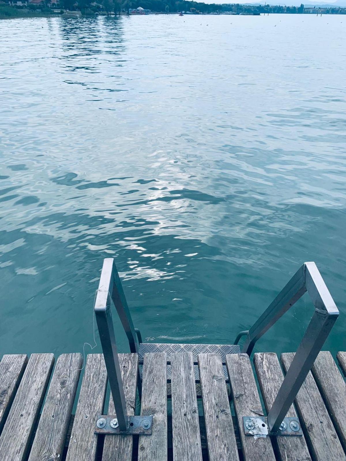 Seeblickwohnung Sirmione - Fronte Lago mit Privatsteg