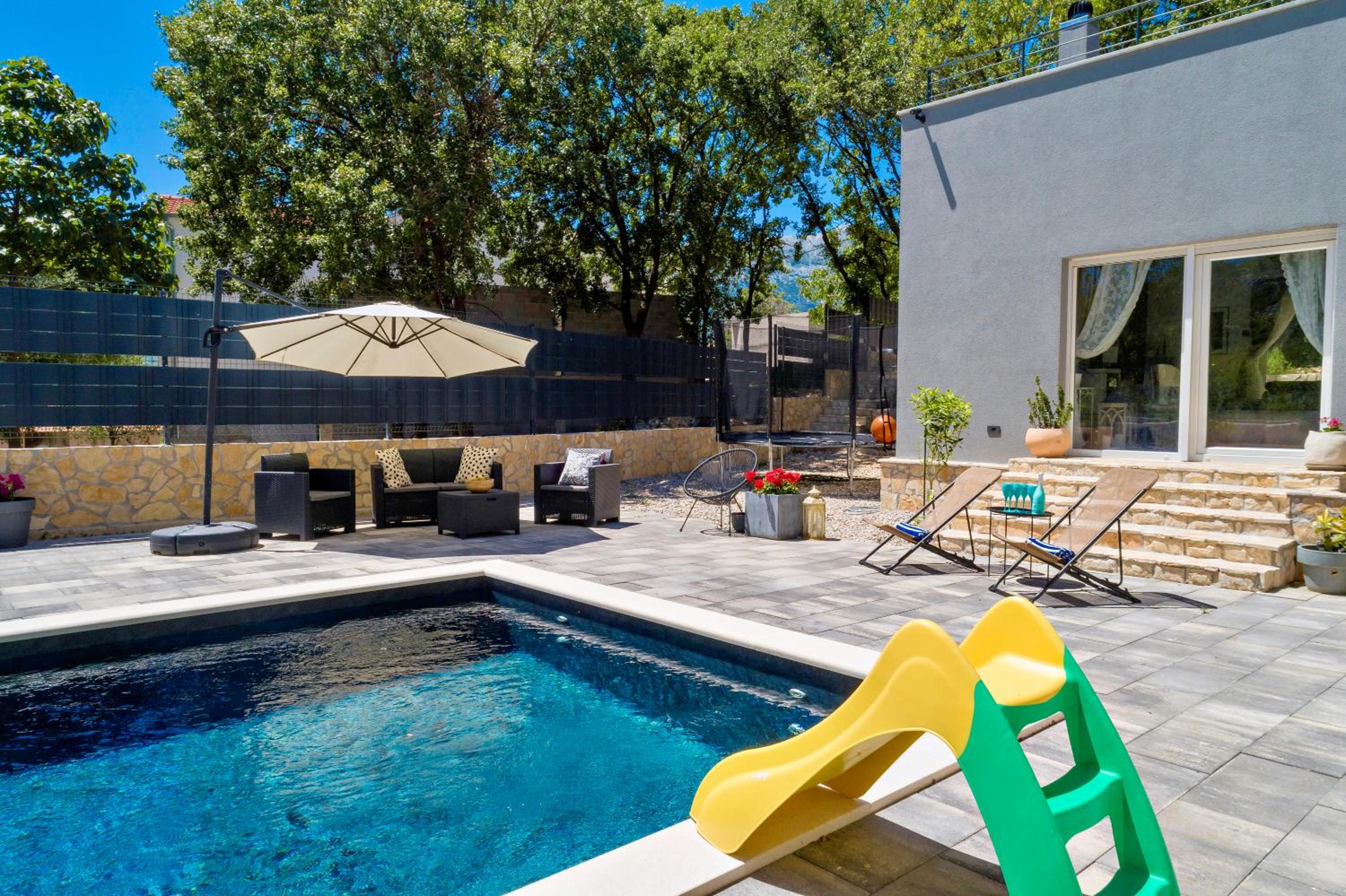 Luxury Villa Andrea Vrzika in forest near the sea with heated pool view 2
