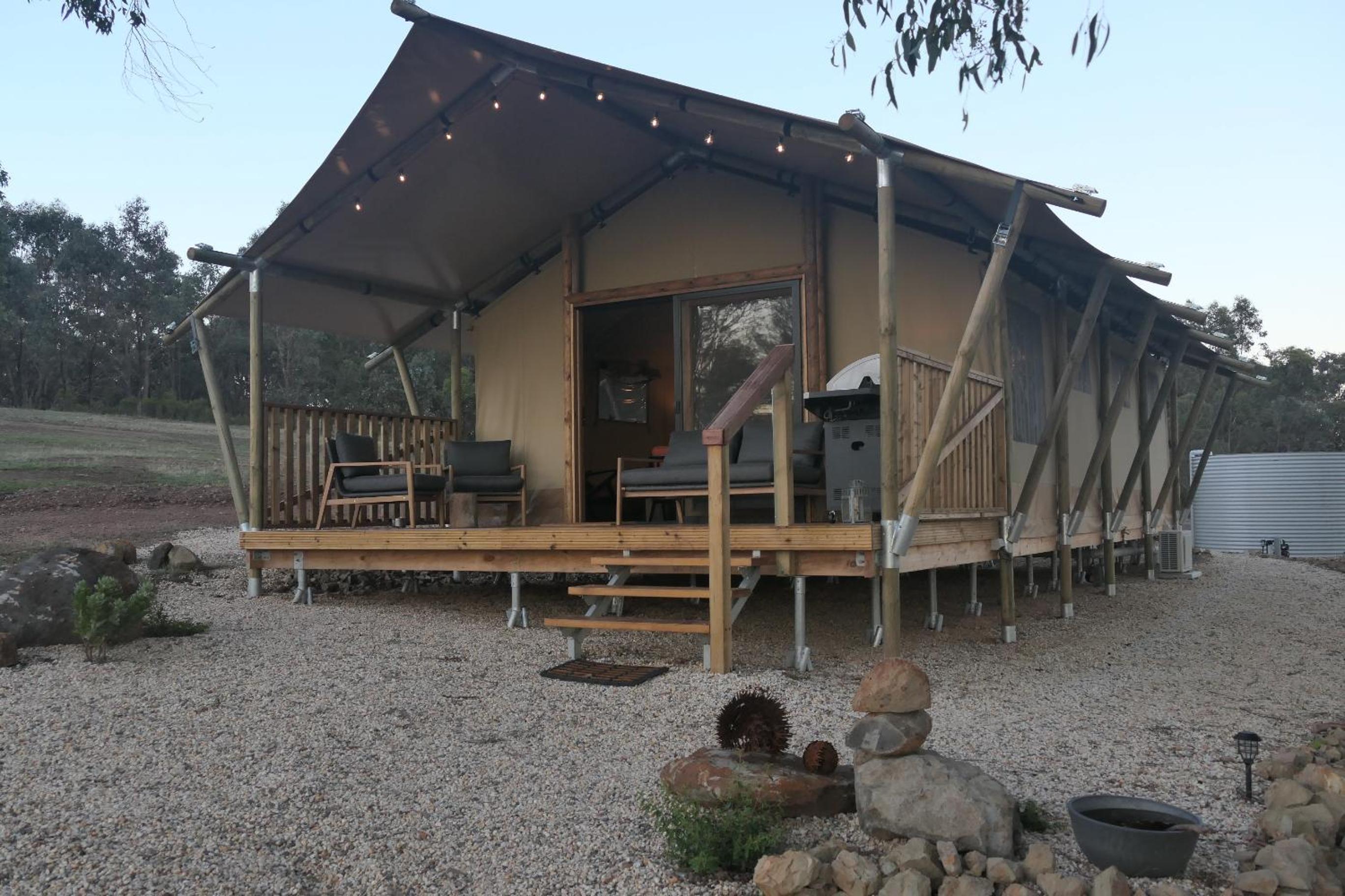 the YellowBoxWood Heathcote - Echidna Ridge and Emu Valley Tents x 2