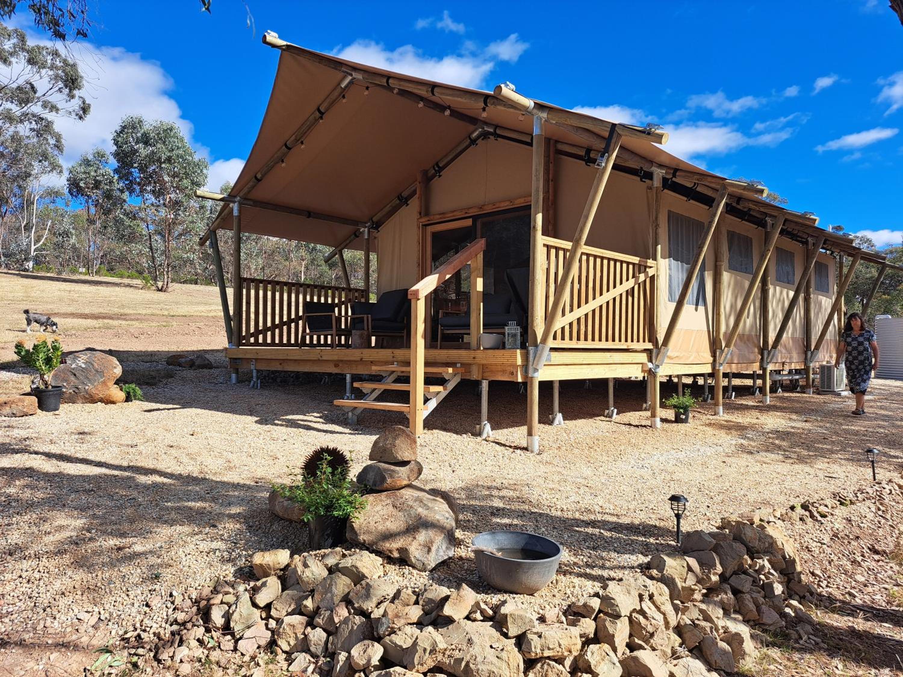 the YellowBoxWood Heathcote - Echidna Ridge and Emu Valley Tents x 2