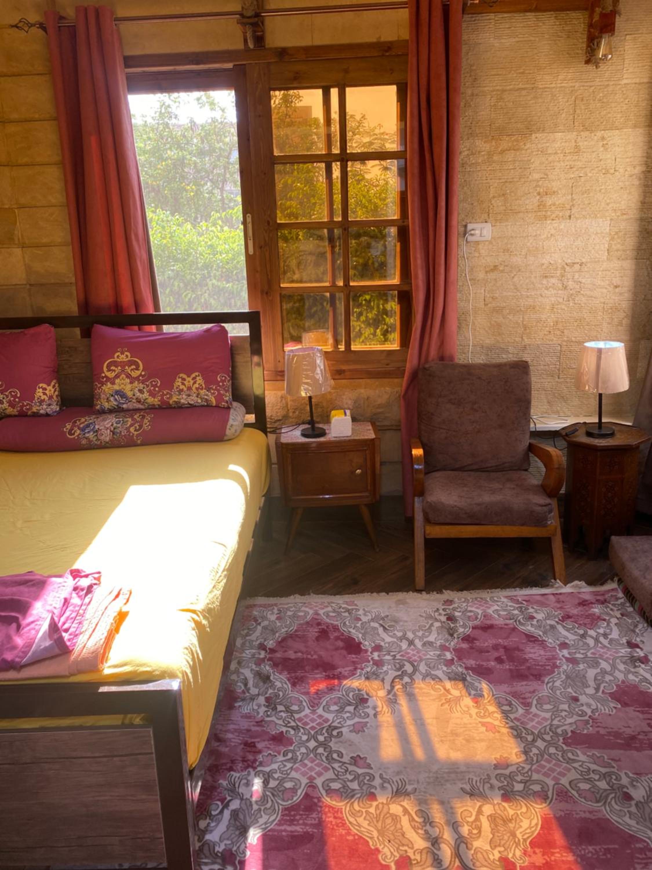 Sunny airport studio New Cairo