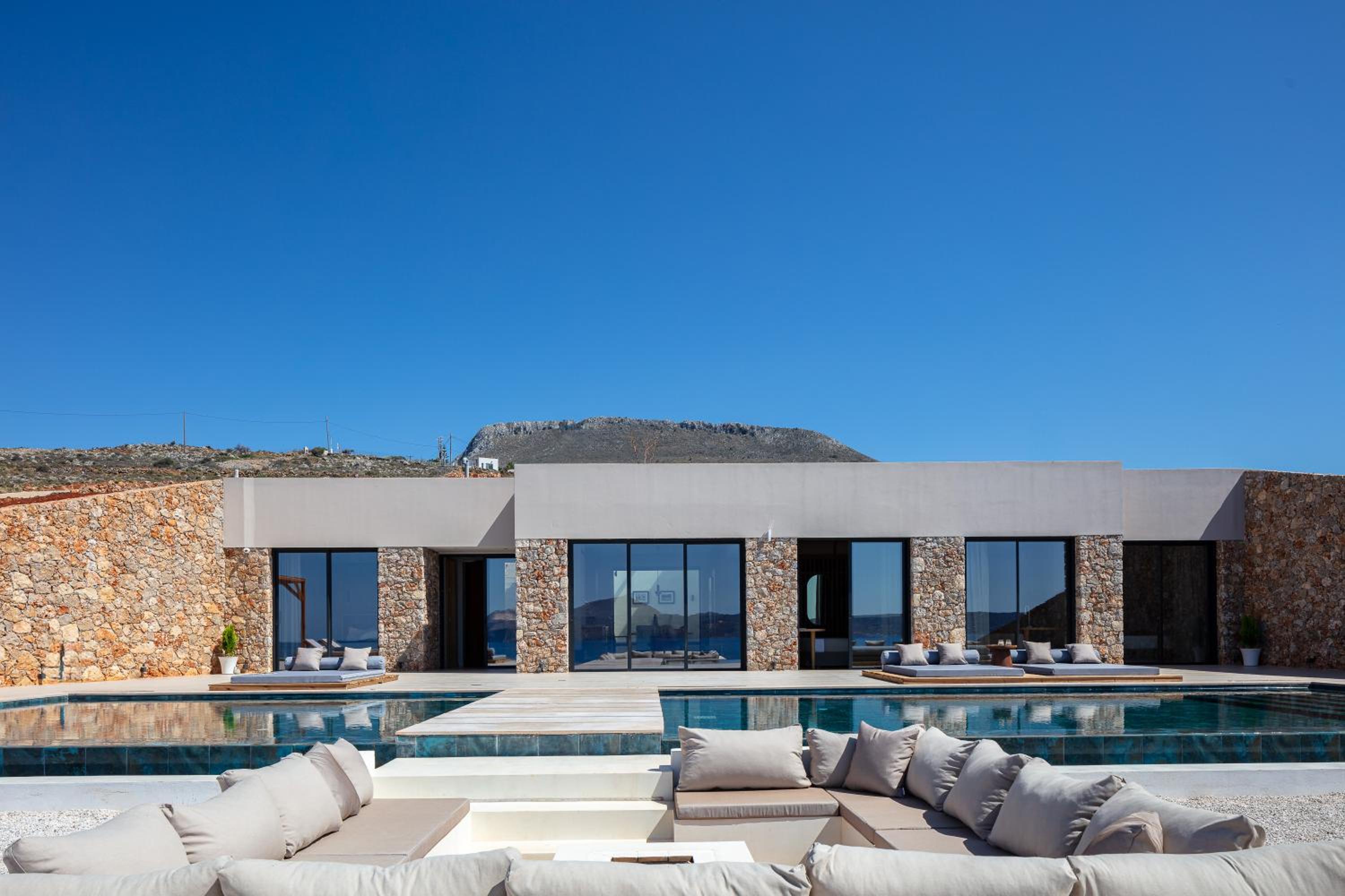 Dionysos Boutique Villa FirePit Heated Pool & Sauna view 5